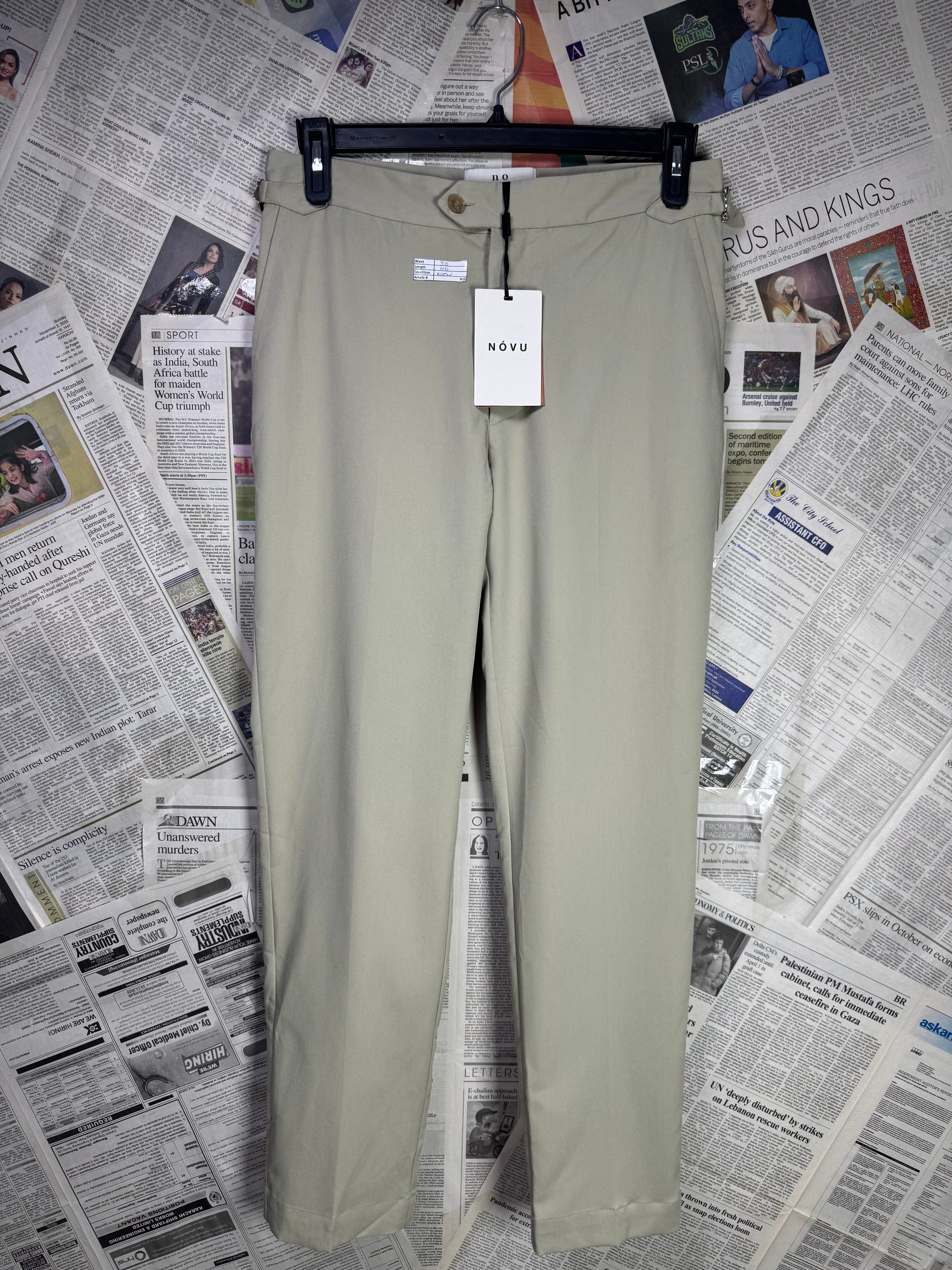 Novu® Waist: 30" | Sand | Gurkha Pant | 933 - Genuine Maal