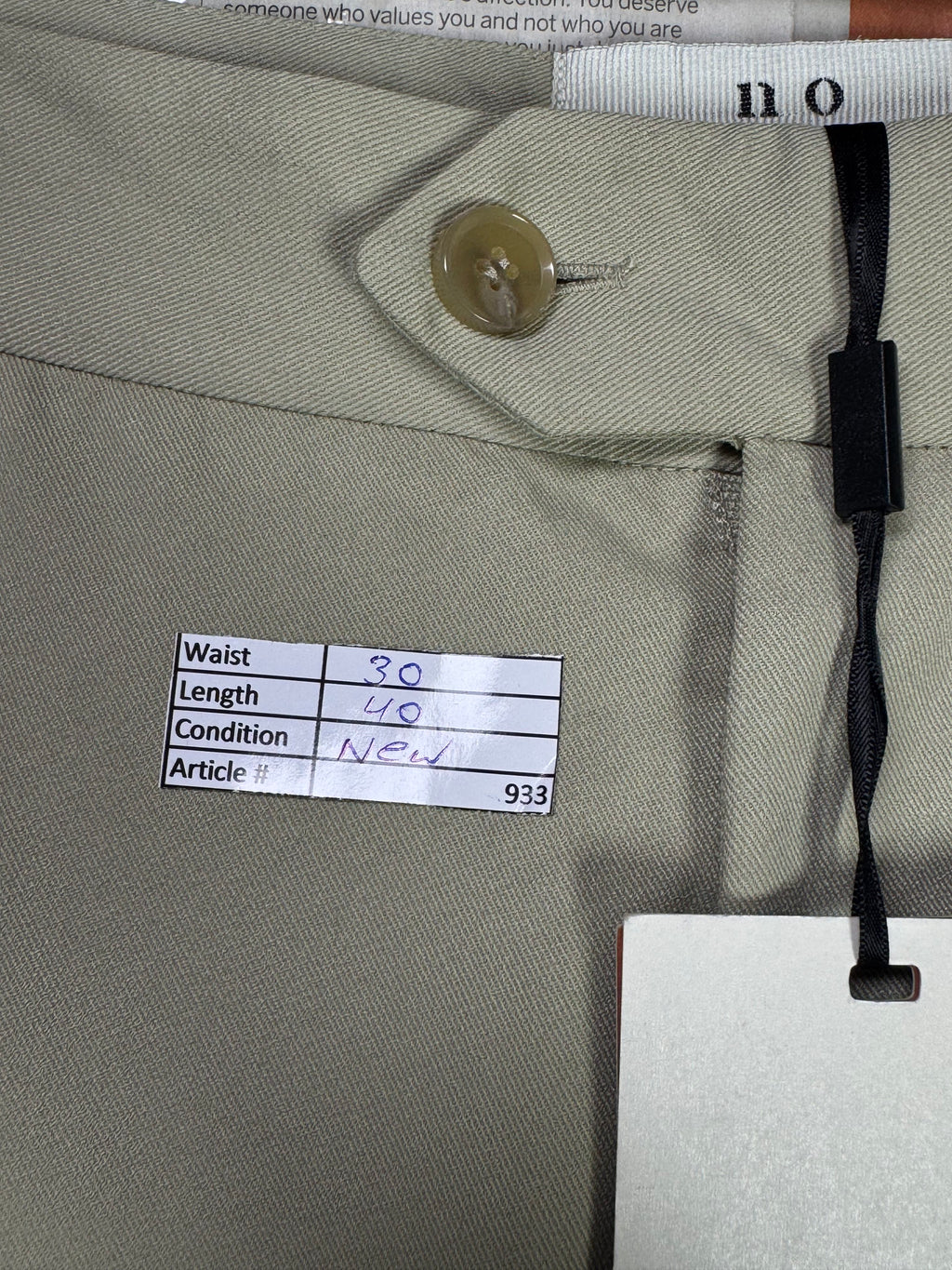 Novu® Waist: 30" | Sand | Gurkha Pant | 933 - Genuine Maal