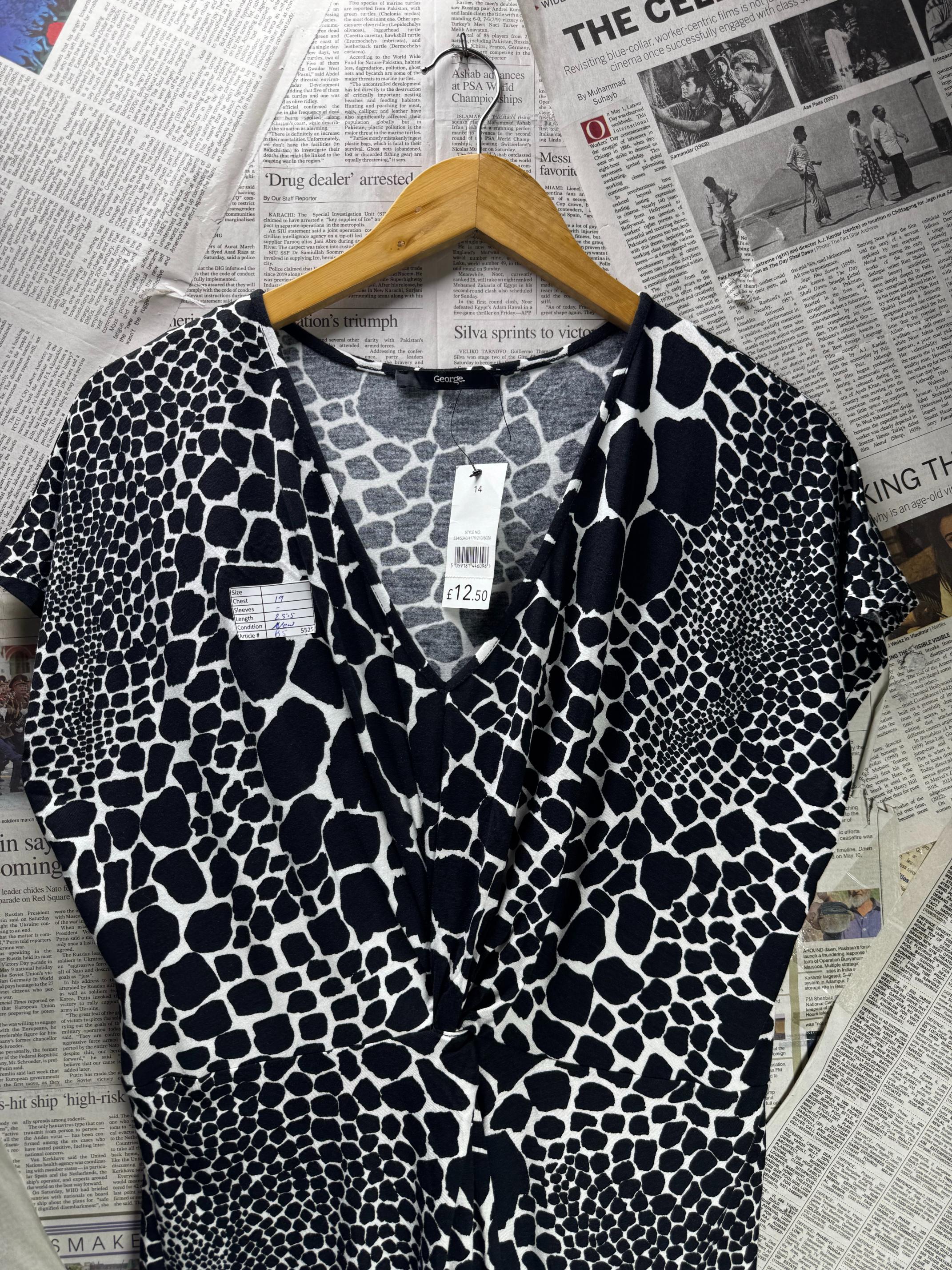 George® Medium | Bust: 19" | Marble | Blouse Shirt | B5 - 5525 - Genuine Maal