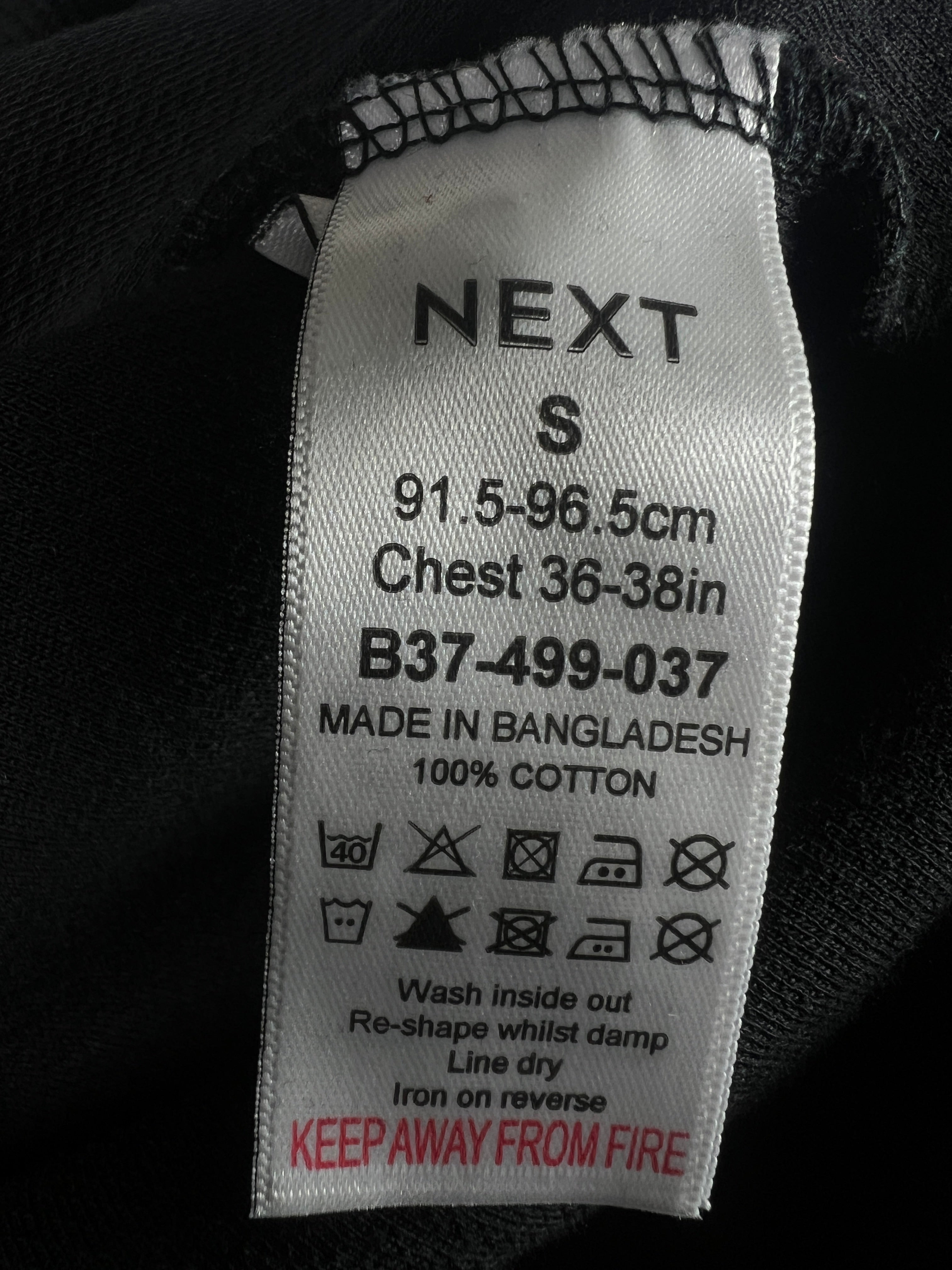 Next® Small | Chest: 20.5" | Black | Hanley Shirt | 1994 - Genuine Maal