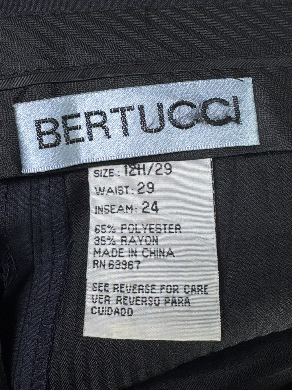 Bertucci® Waist: 28" | Navy Blue | Pleated Pant | 959 - Genuine Maal