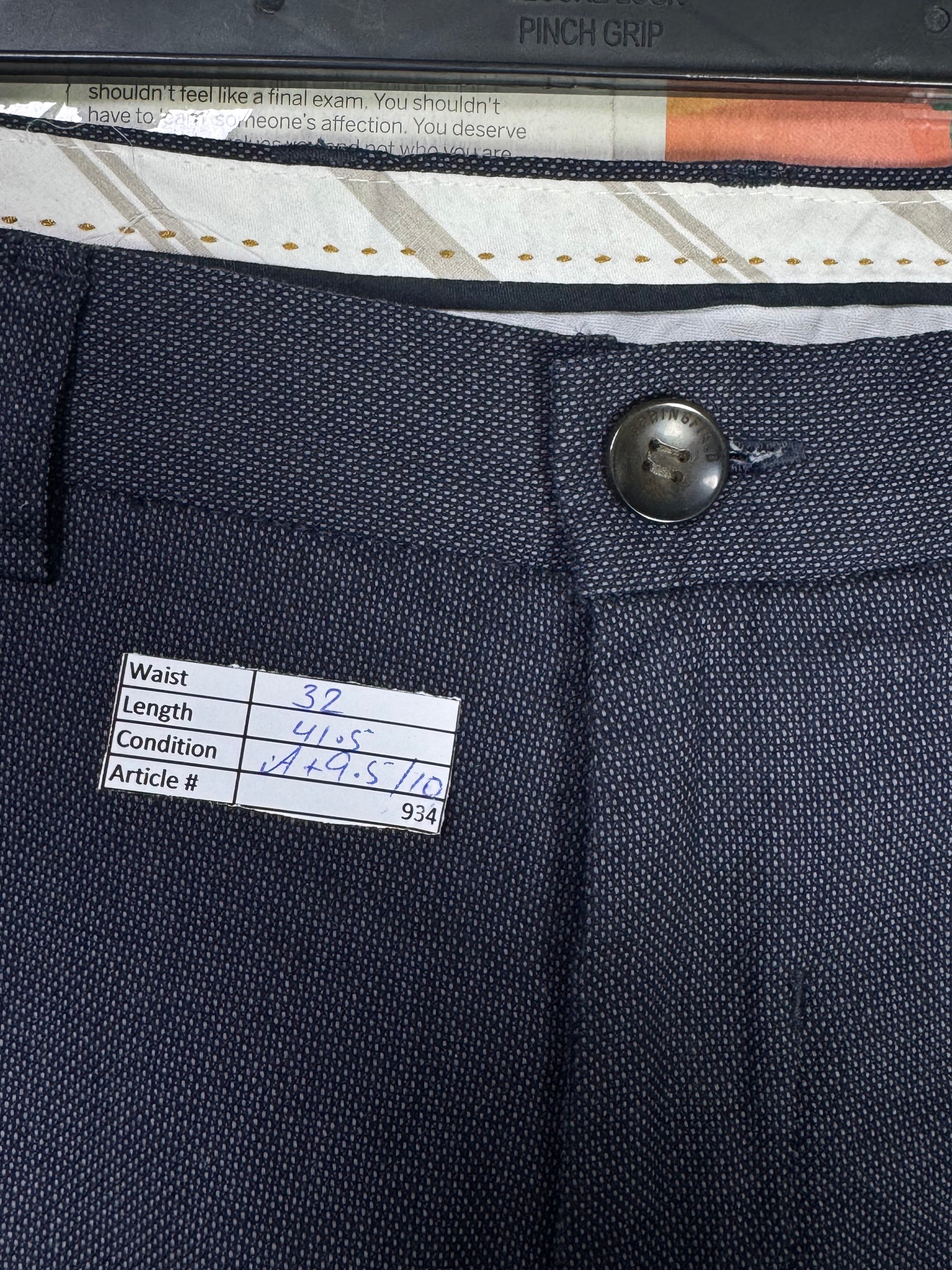Springfield® Waist: 32" | Textured Blue | Pant | 934 - Genuine Maal