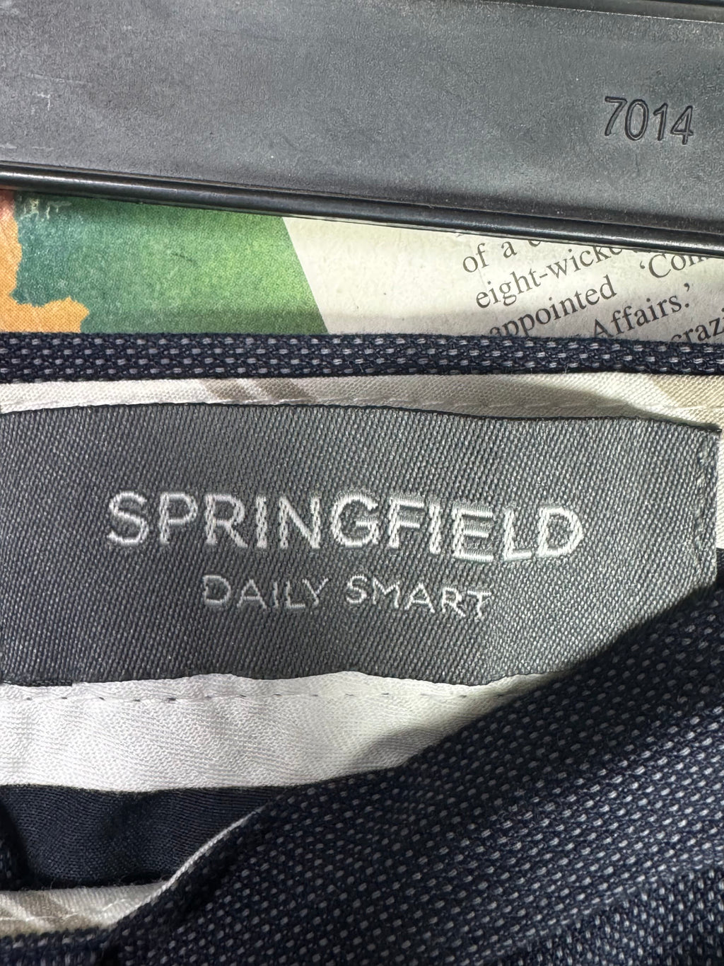 Springfield® Waist: 32" | Textured Blue | Pant | 934 - Genuine Maal