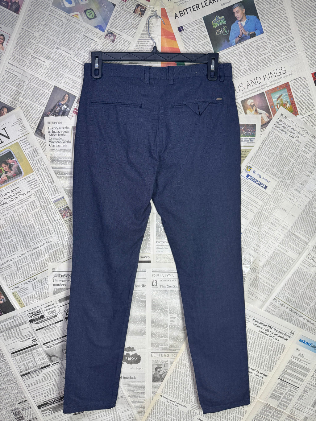 Springfield® Waist: 32" | Textured Blue | Pant | 934 - Genuine Maal