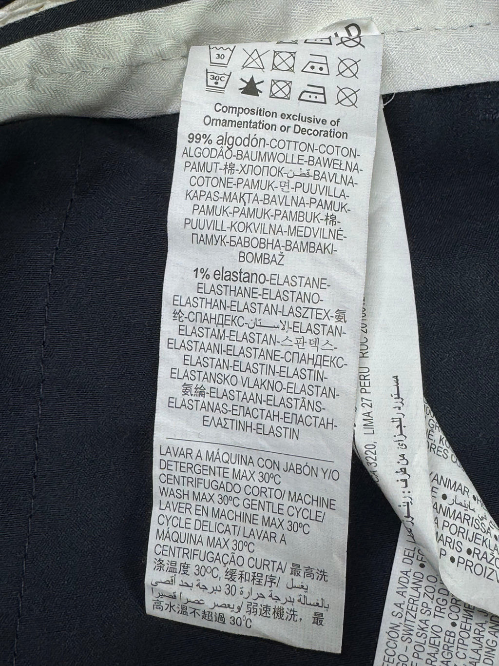 Springfield® Waist: 32" | Textured Blue | Pant | 934 - Genuine Maal