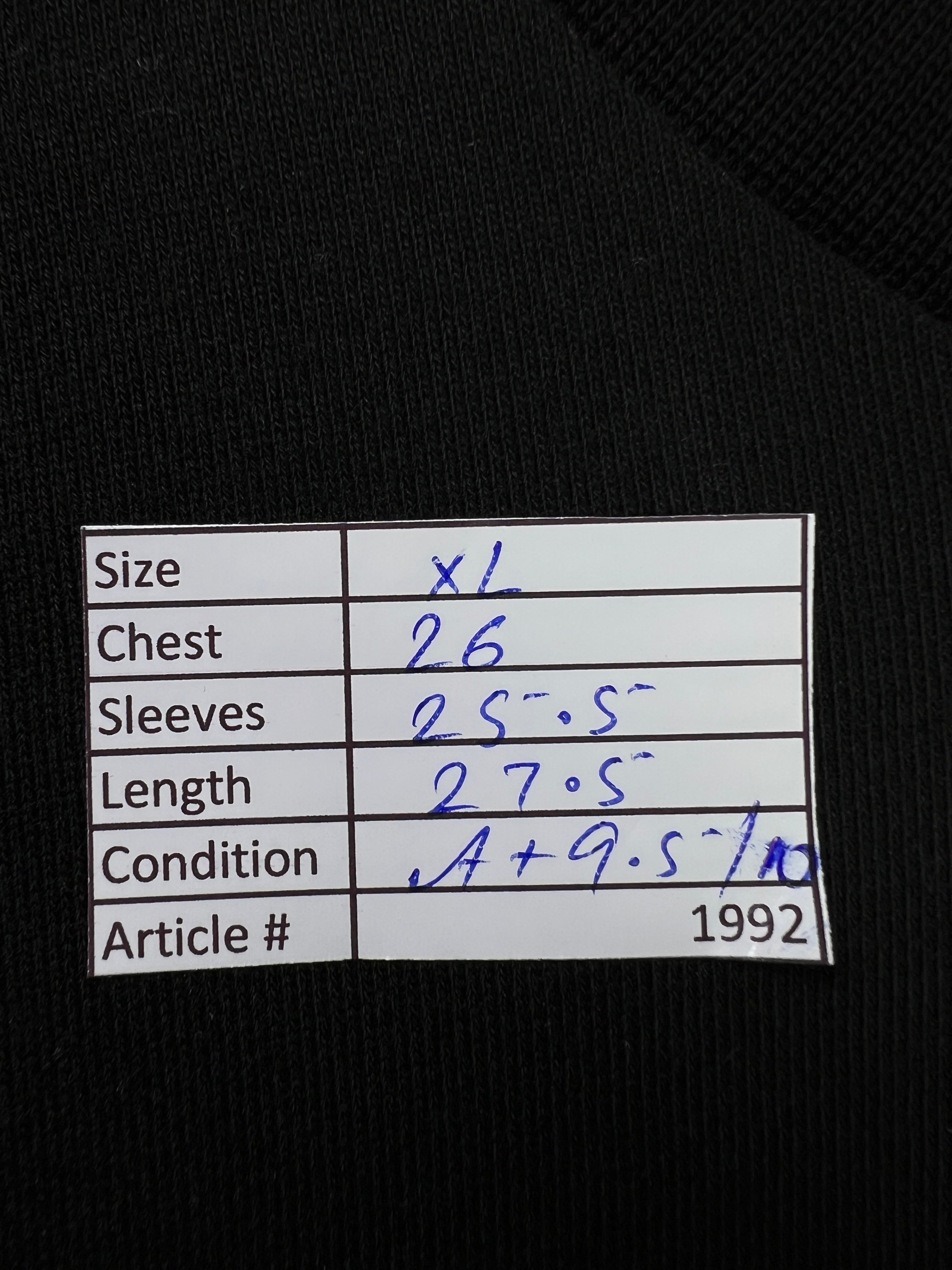 Armani® XL | Chest: 26" | Black Tiger | Sweat Shirt | Stretch Lining | 1992 - Genuine Maal