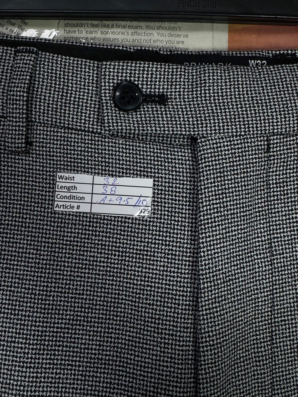 Primark® Waist: 32" | Grey Textured | Pant | 929 - Genuine Maal