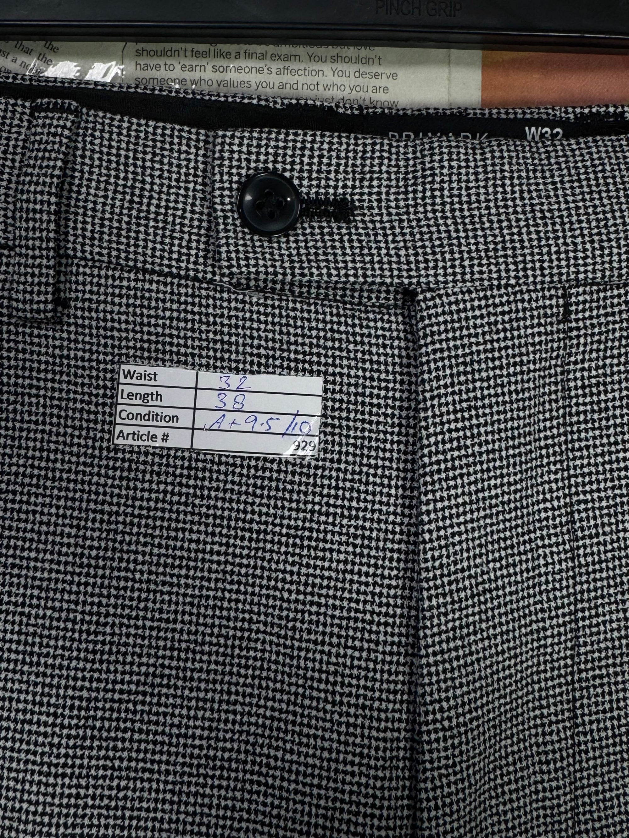 Primark® Waist: 32" | Grey Textured | Pant | 929 - Genuine Maal