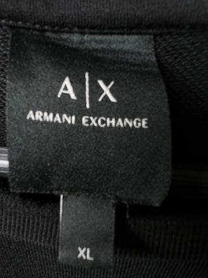 Armani® XL | Chest: 26" | Black Tiger | Sweat Shirt | Stretch Lining | 1992 - Genuine Maal