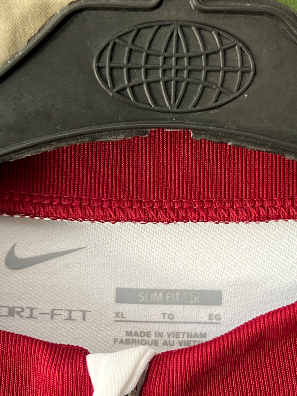 N*ke x Liverpool® Large | Chest: 23.5" | White | Quarter Zip Pullover - Genuine Maal