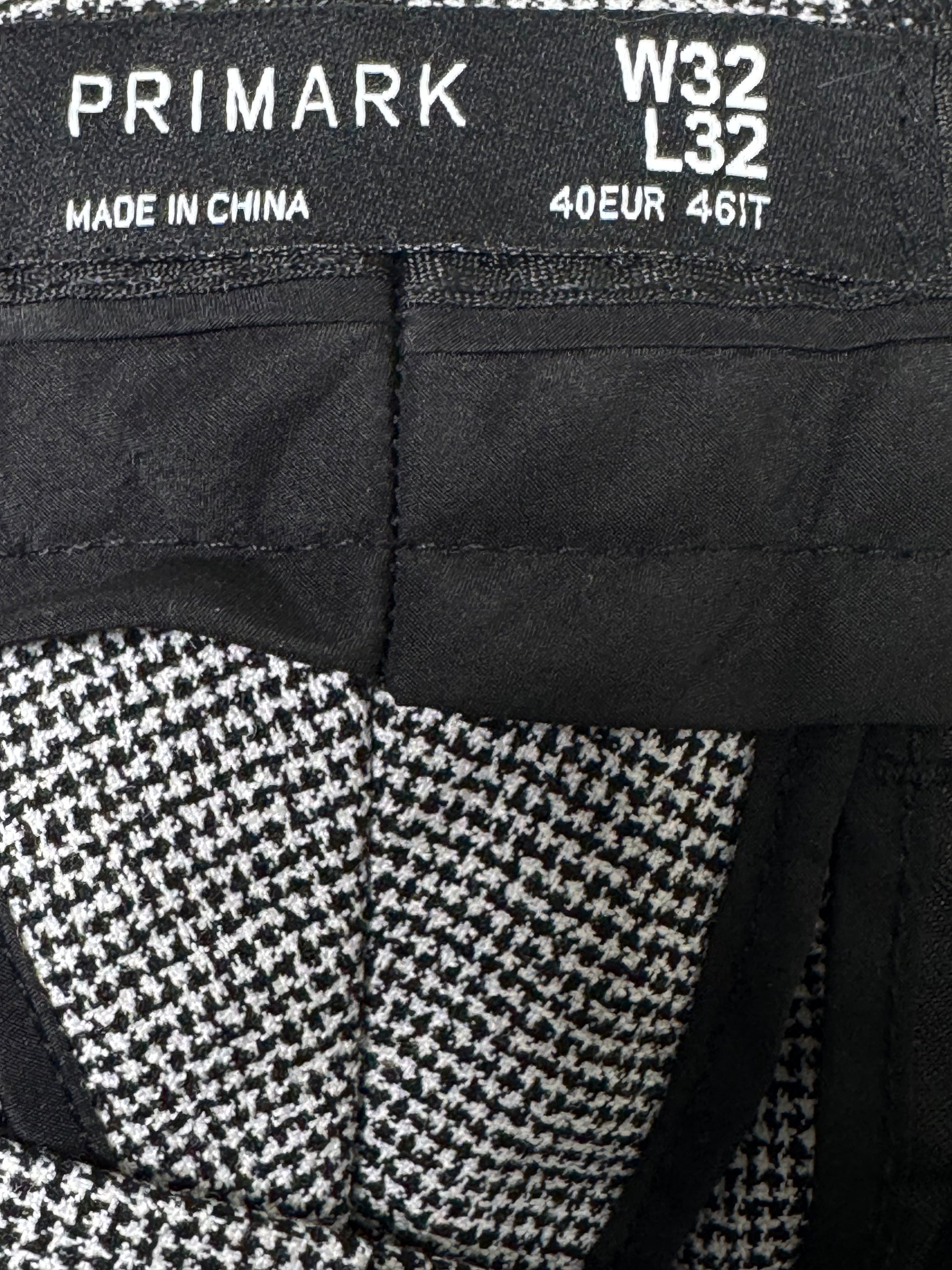 Primark® Waist: 32" | Grey Textured | Pant | 929 - Genuine Maal