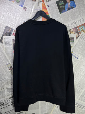 Armani® XL | Chest: 26" | Black Tiger | Sweat Shirt | Stretch Lining | 1992 - Genuine Maal