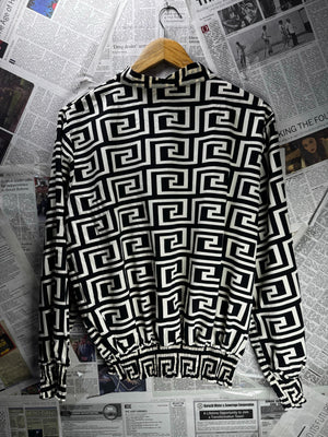 Cristina Collection® XXL | Bust: 24" | Geometrical | Blouse Shirt | B3 - 5513 - Genuine Maal