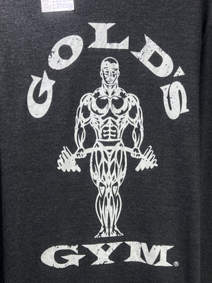 Gold's Gym® Small | Chest: 19.5" | Charcoal | Gym Hoodie | 1958 - Genuine Maal