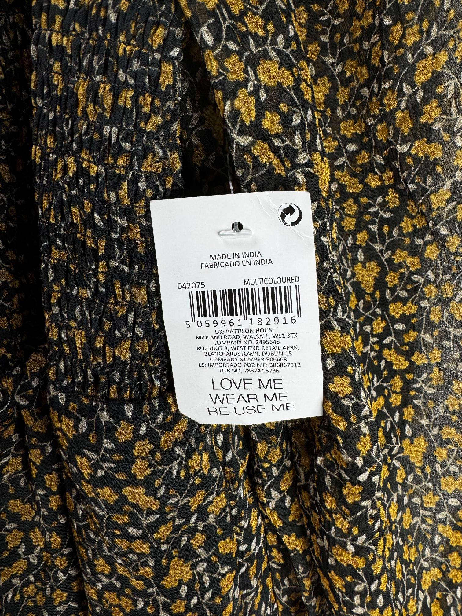 PEP&CO® XS | Bust: 15.5" | Disty Floral | Blouse Shirt | B2 - 5702 - Genuine Maal