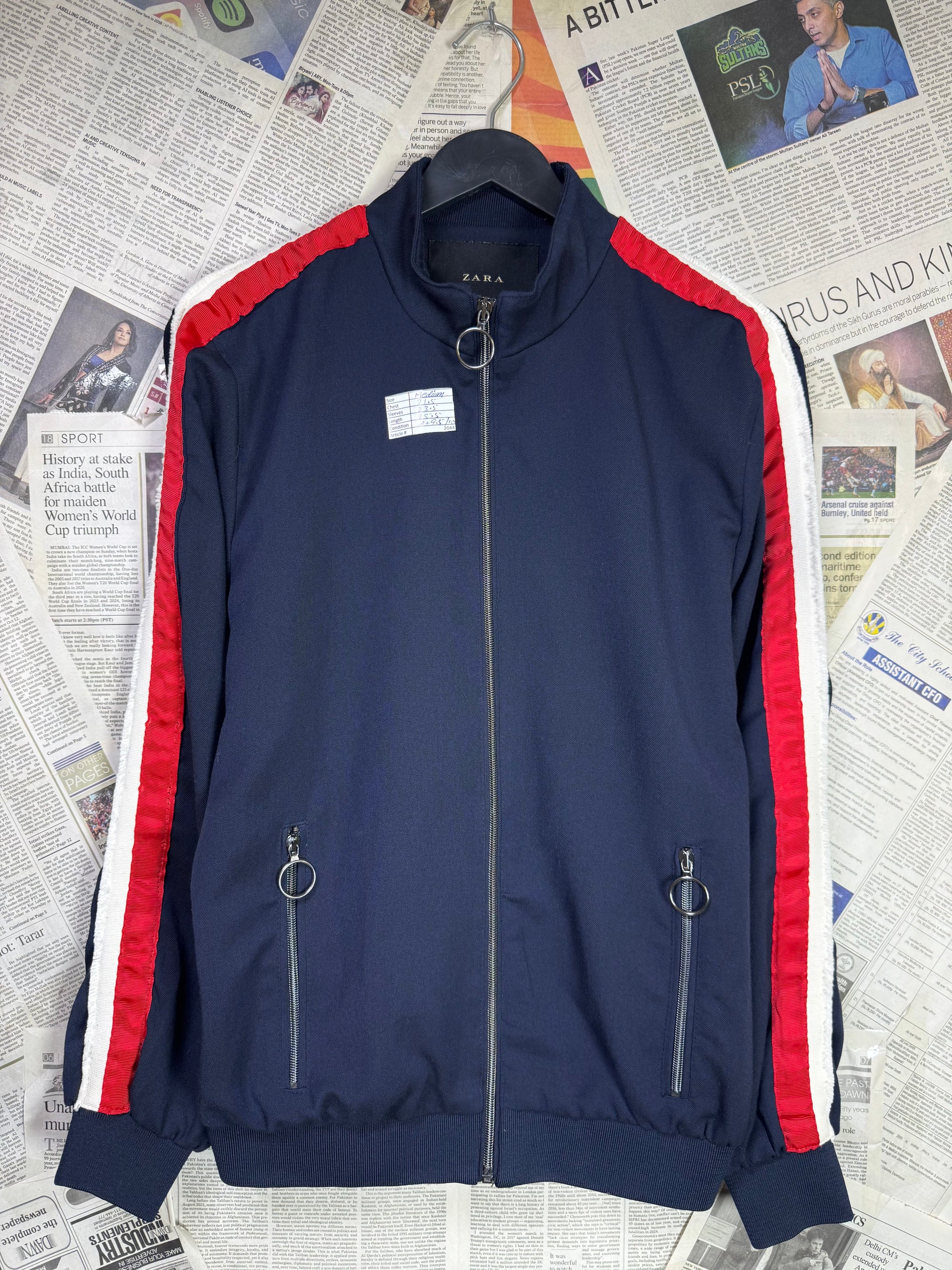 Zara® Medium | Chest: 21.5" | Navy | Jacket | Inner: Poly | 2044 - Genuine Maal