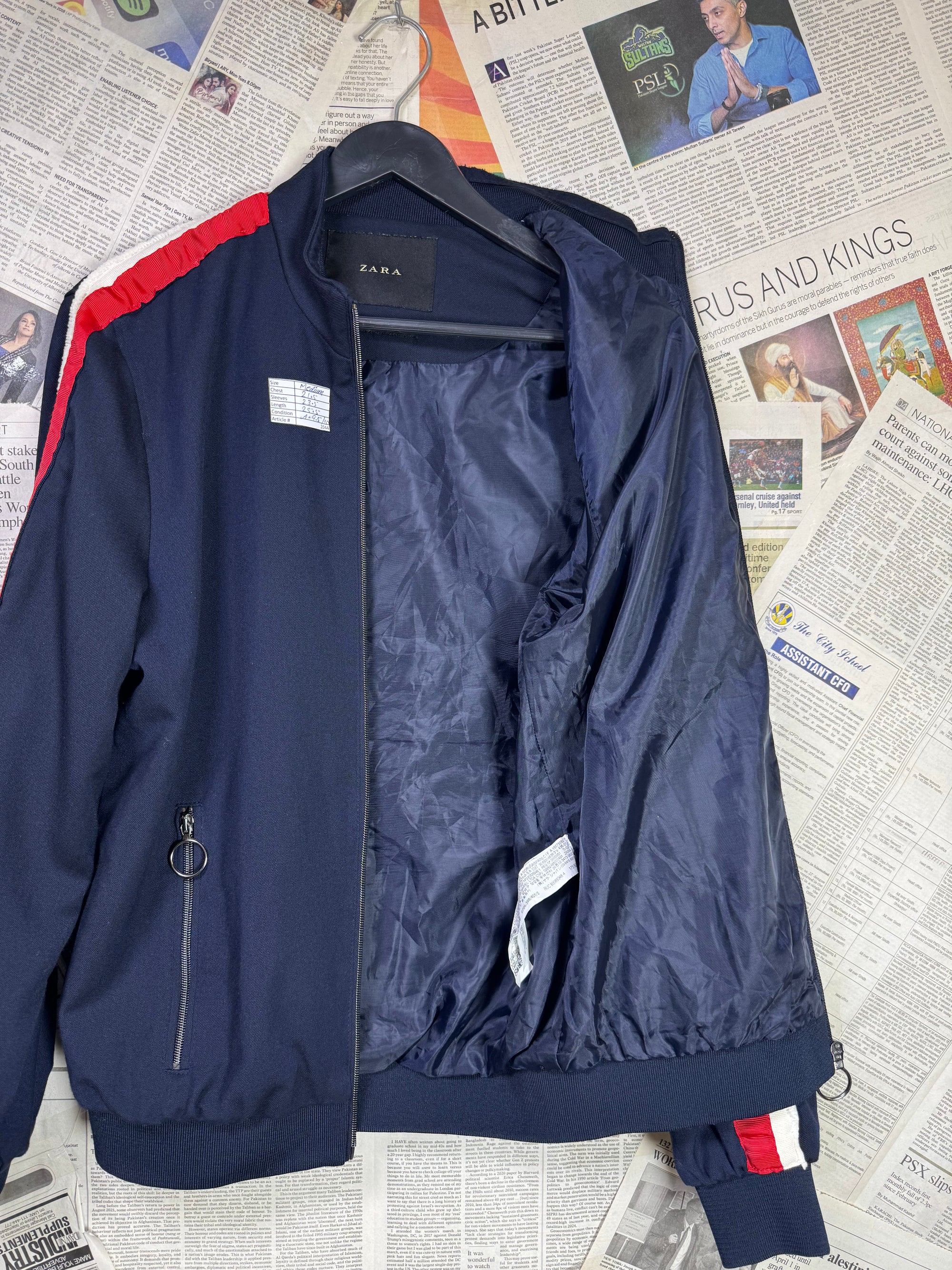 Zara® Medium | Chest: 21.5" | Navy | Jacket | Inner: Poly | 2044 - Genuine Maal