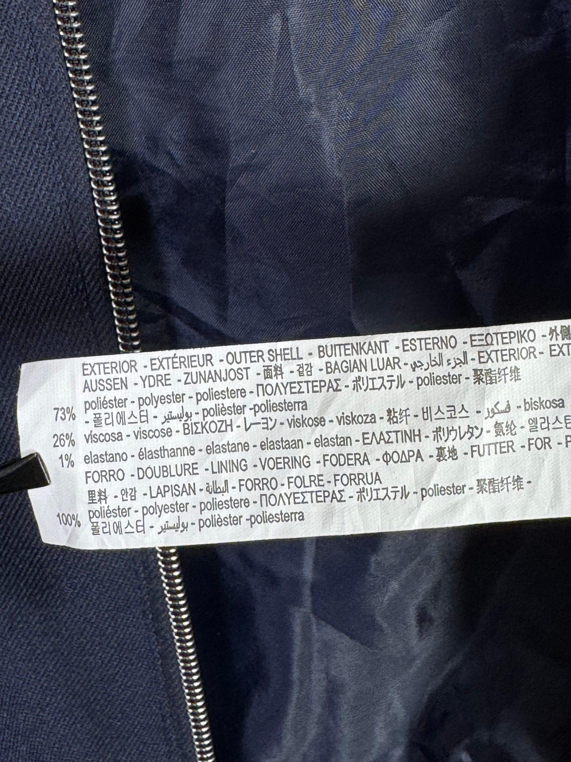 Zara® Medium | Chest: 21.5" | Navy | Jacket | Inner: Poly | 2044 - Genuine Maal