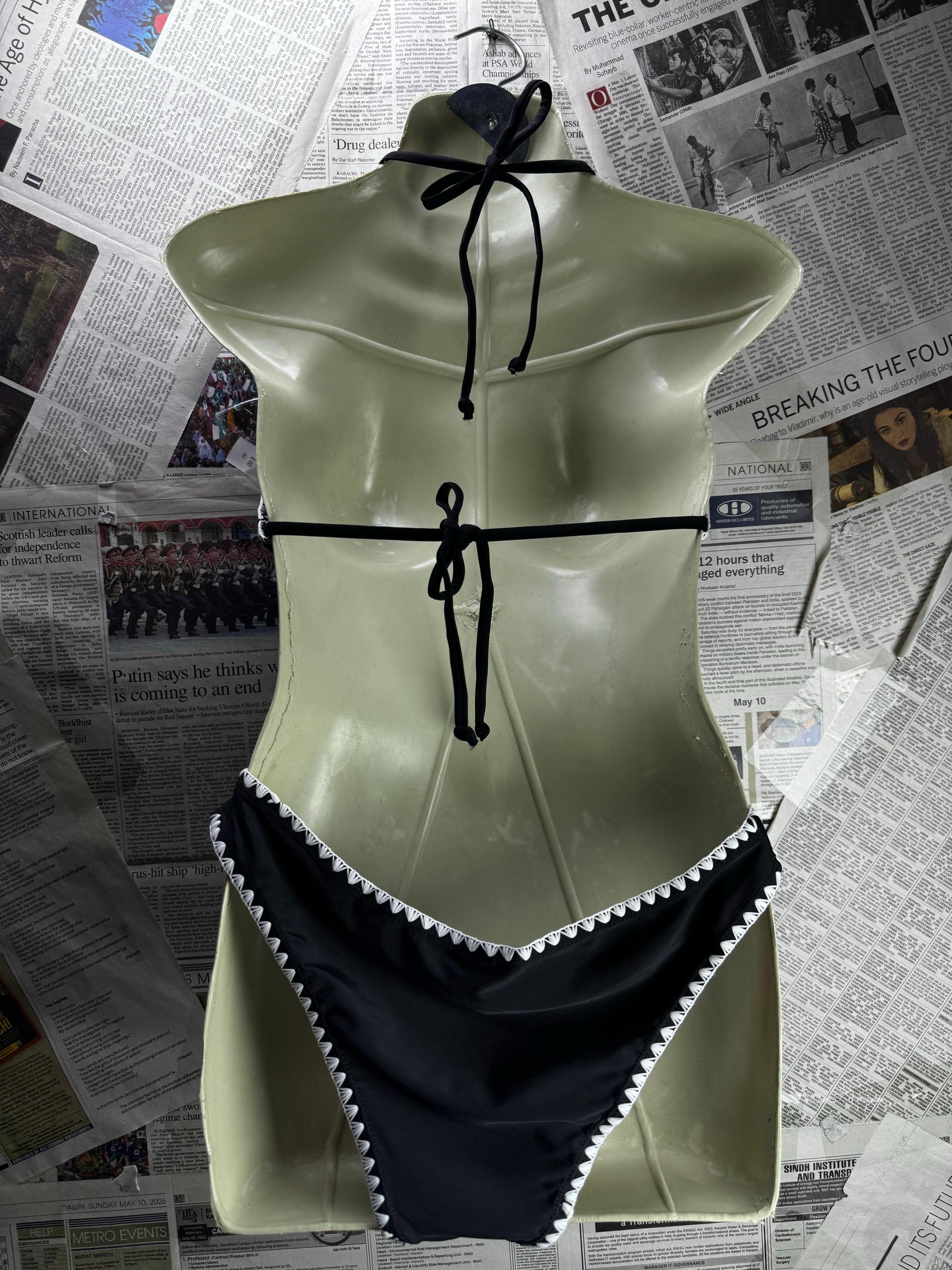 ® Small | Bust: -" | Black | Bikini Set | B2 - 5953 - Genuine Maal