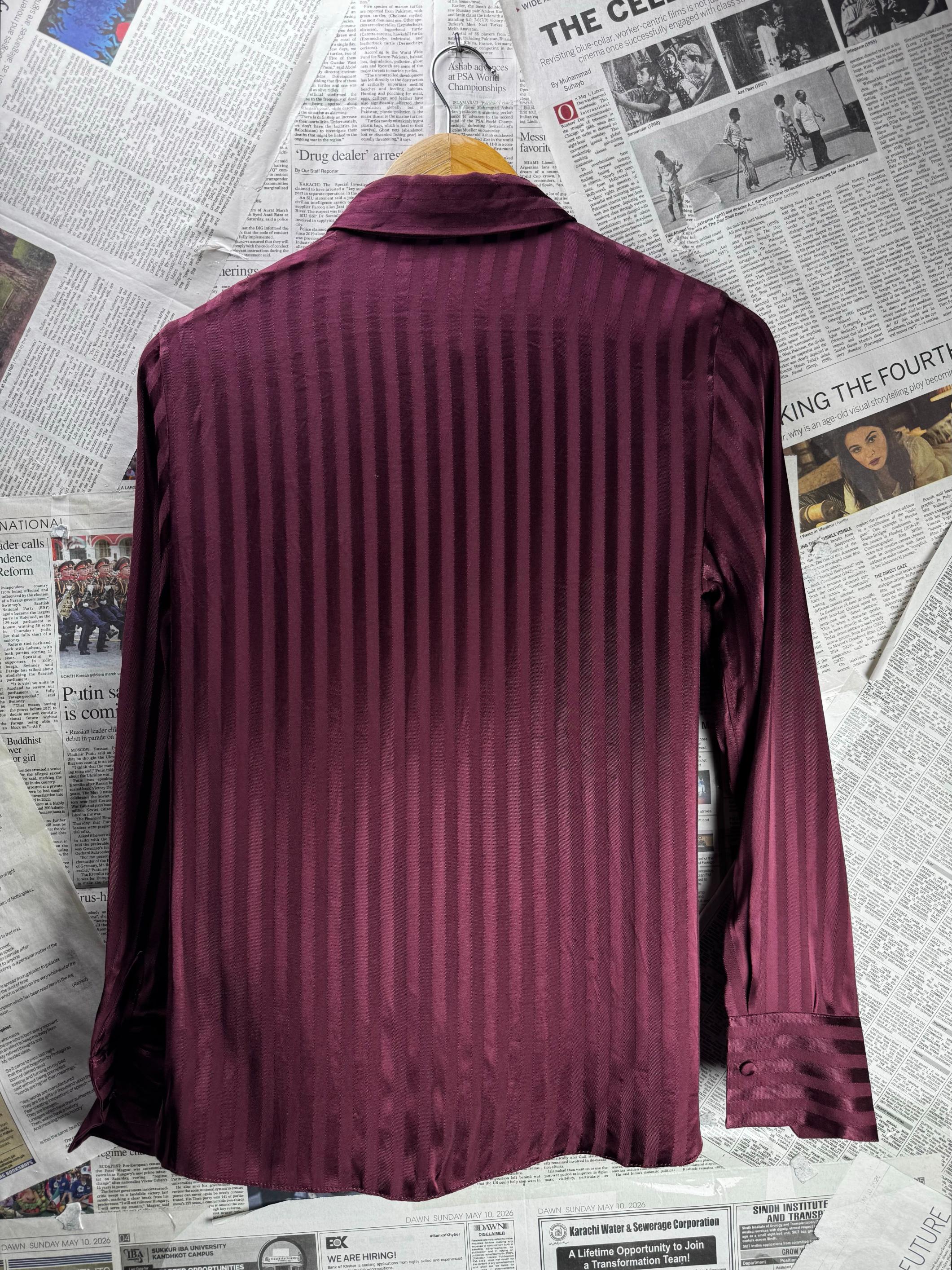 Topshop® Small | Bust: 18" | Purple | Shirt | B2 - 5936 - Genuine Maal