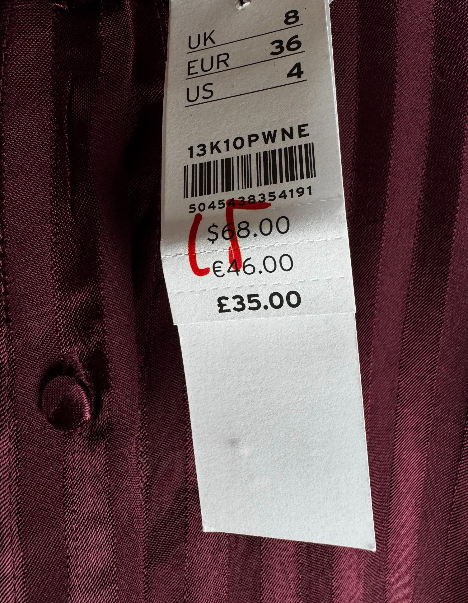 Topshop® Small | Bust: 18" | Purple | Shirt | B2 - 5936 - Genuine Maal