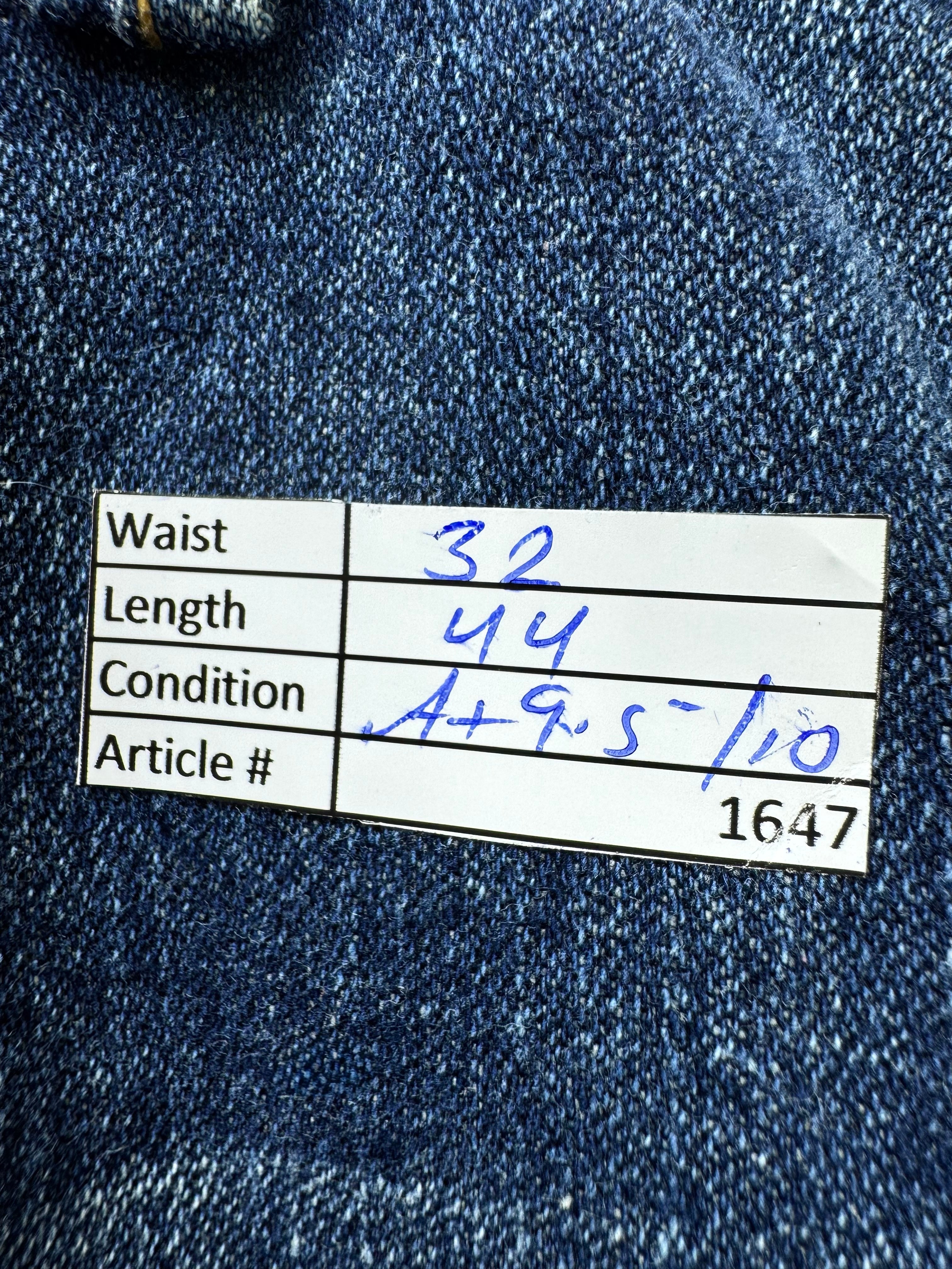 True Religion® Waist: 32" | Blue | Regular Fit Denim Pants | Cotton | 1647 | Made in USA - Genuine Maal