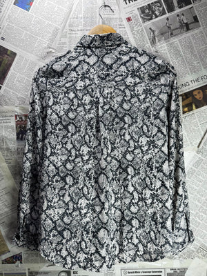 New Look® Medium | Bust: 19" | Snake Skin Print | Shirt | B2 - 5947 - Genuine Maal