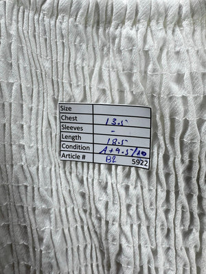 New Look® XS | Bust: 13.5" | White | Crop Top | B2 - 5922 - Genuine Maal
