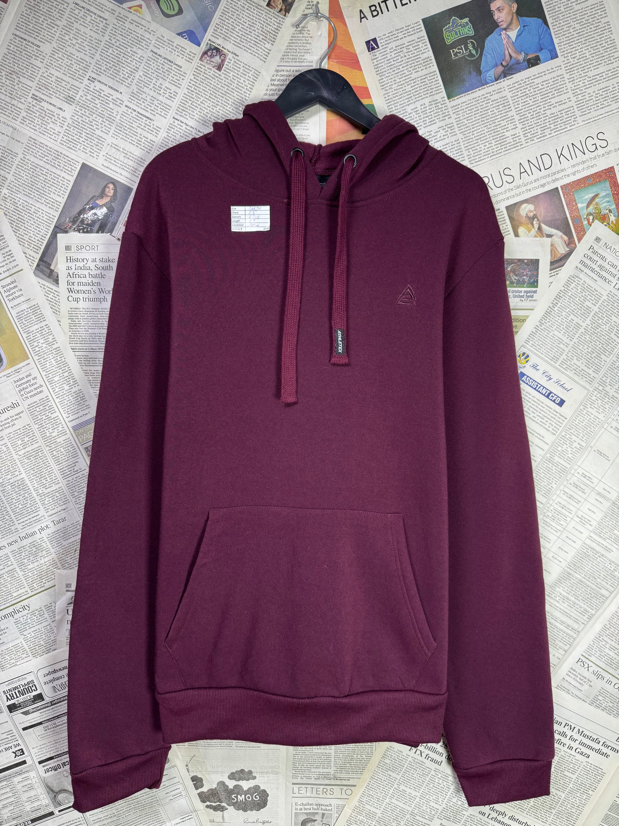 Athletex® Large | Chest: 23" | Hoodie | Inner: Fleece | 2049 - Genuine Maal