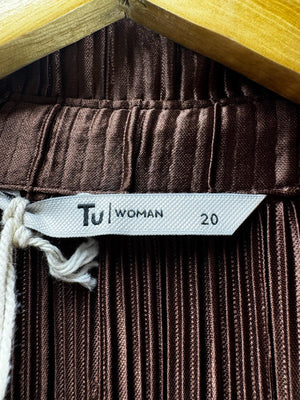 Tu® XXL | Bust: 29.5" | Brown | Shirt | B2 - 5923 - Genuine Maal