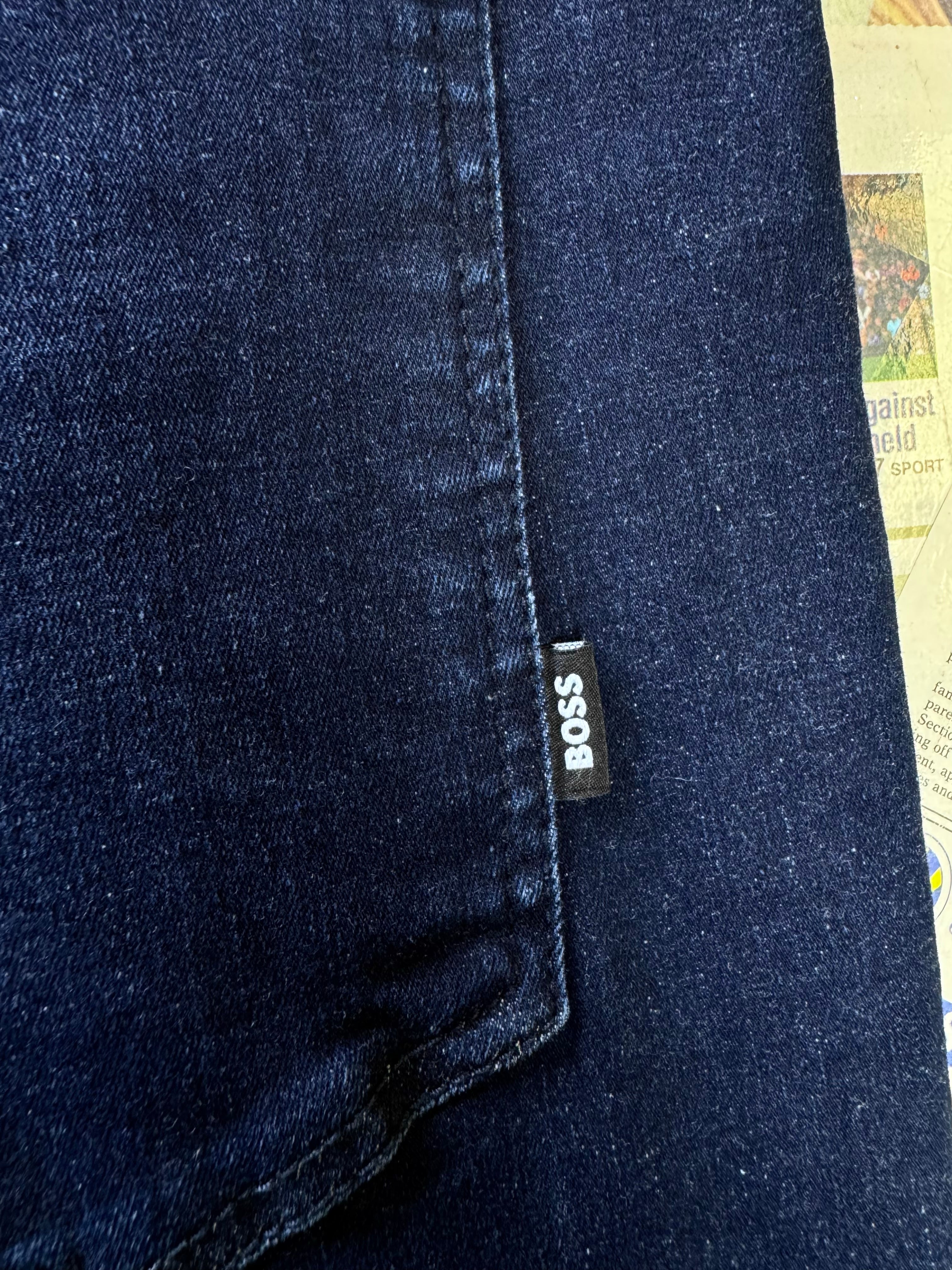 BOSS® Waist: 40" | Blue | Slim Fit Denim Pants | Cotton - Poly - Elastane | 1649 - Genuine Maal