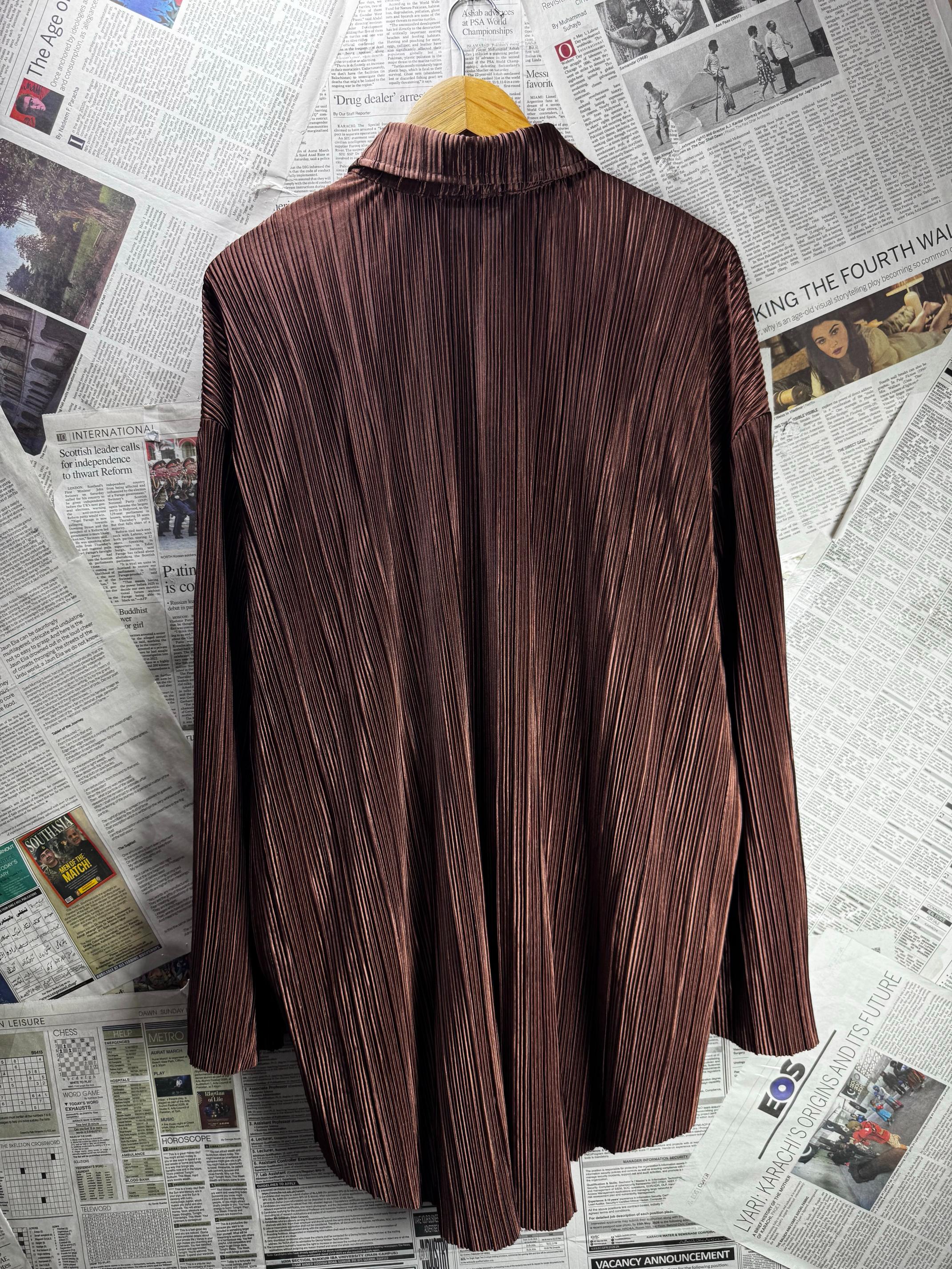 Tu® XXL | Bust: 29.5" | Brown | Shirt | B2 - 5923 - Genuine Maal