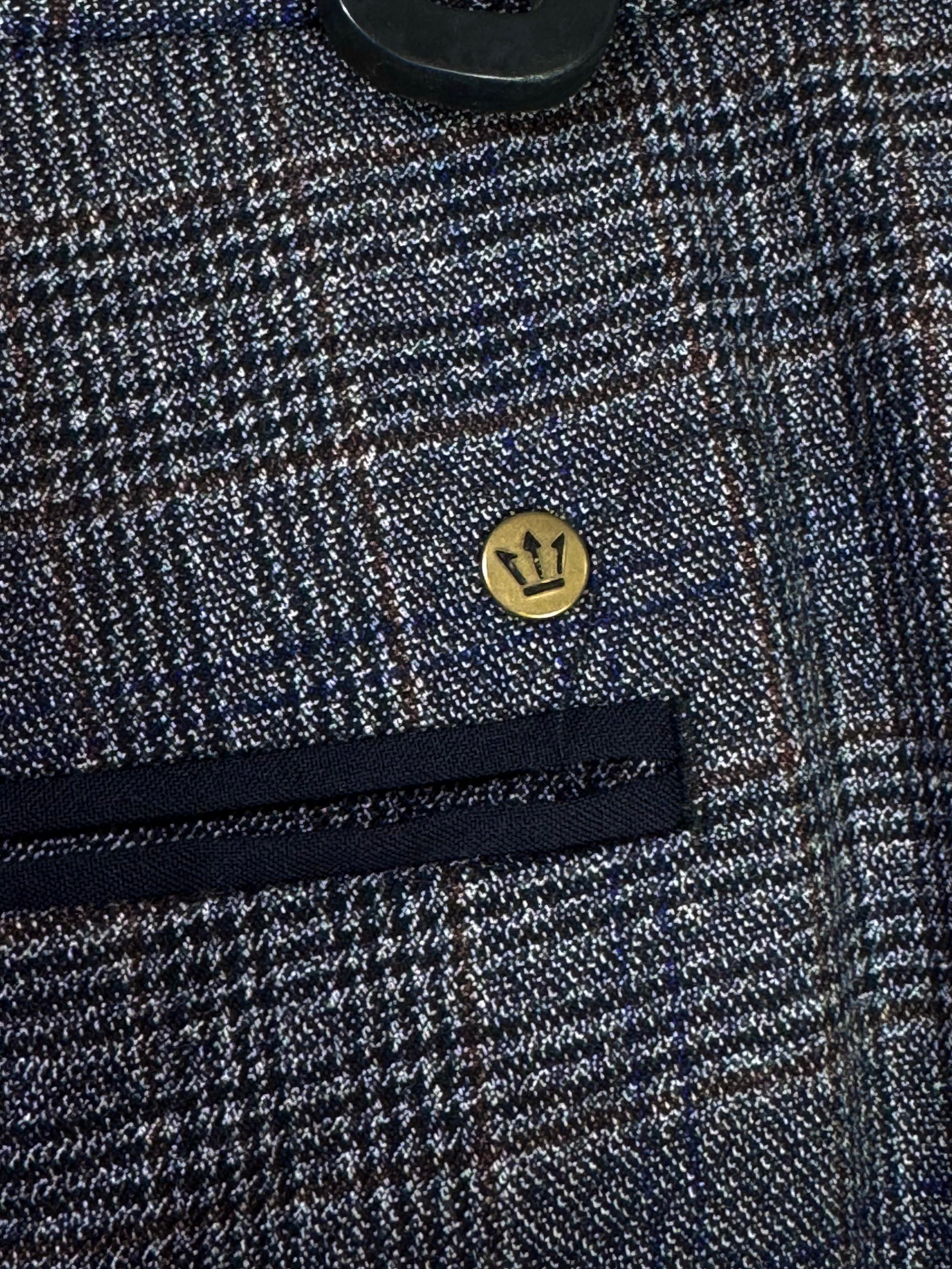 Next® Waist: 34" | Glen Check | Poly - viscose | Fit: Slim Tapered | Pant | 927 - Genuine Maal