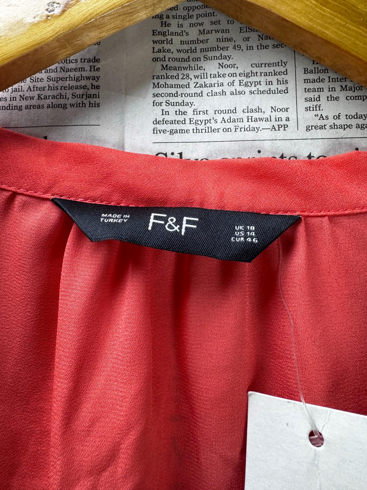 F&F® XXL | Bust: 23" | Pink | Blouse Shirt | B2 - 5924 - Genuine Maal