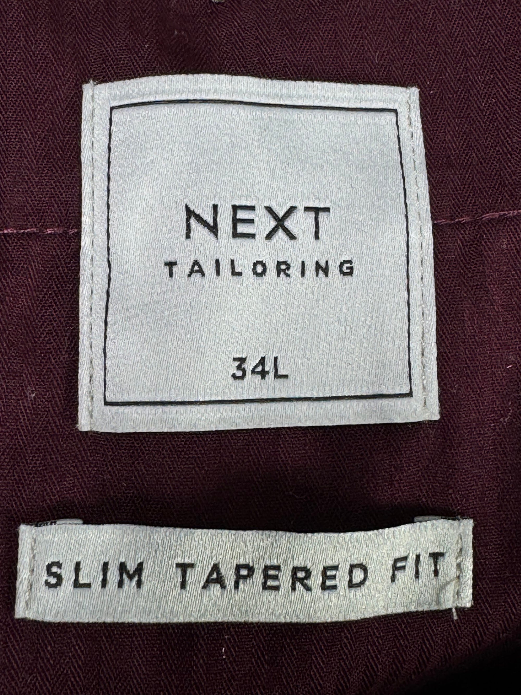 Next® Waist: 34" | Glen Check | Poly - viscose | Fit: Slim Tapered | Pant | 927 - Genuine Maal