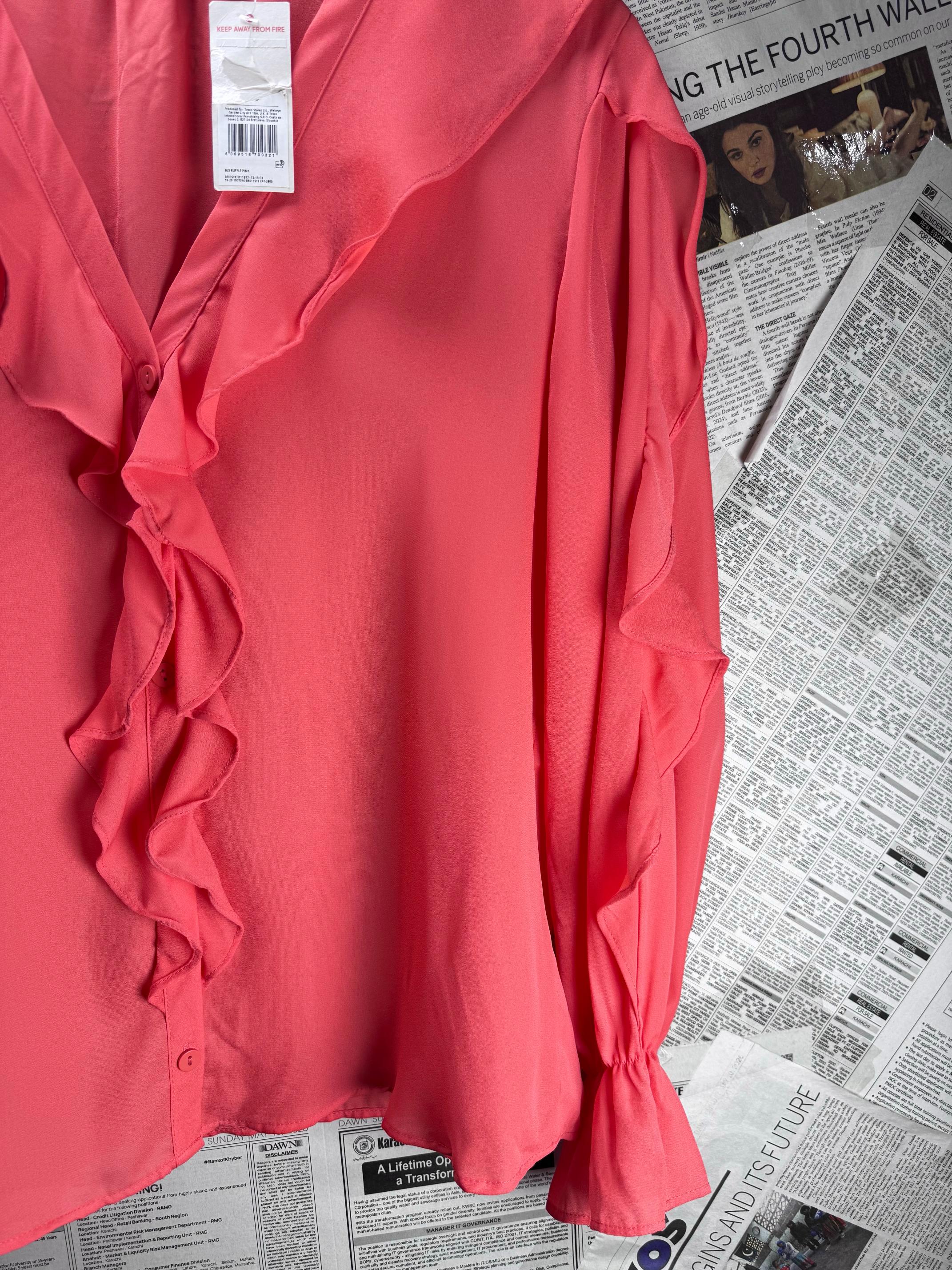 F&F® XXL | Bust: 23" | Pink | Blouse Shirt | B2 - 5924 - Genuine Maal