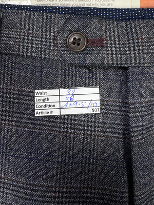 Next® Waist: 32" | Glen Check | Poly - viscose | Fit: Slim Tapered | Pant | 937 - Genuine Maal
