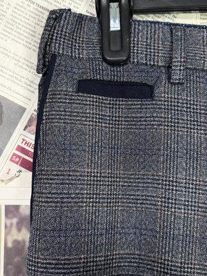 Next® Waist: 32" | Glen Check | Poly - viscose | Fit: Slim Tapered | Pant | 937 - Genuine Maal