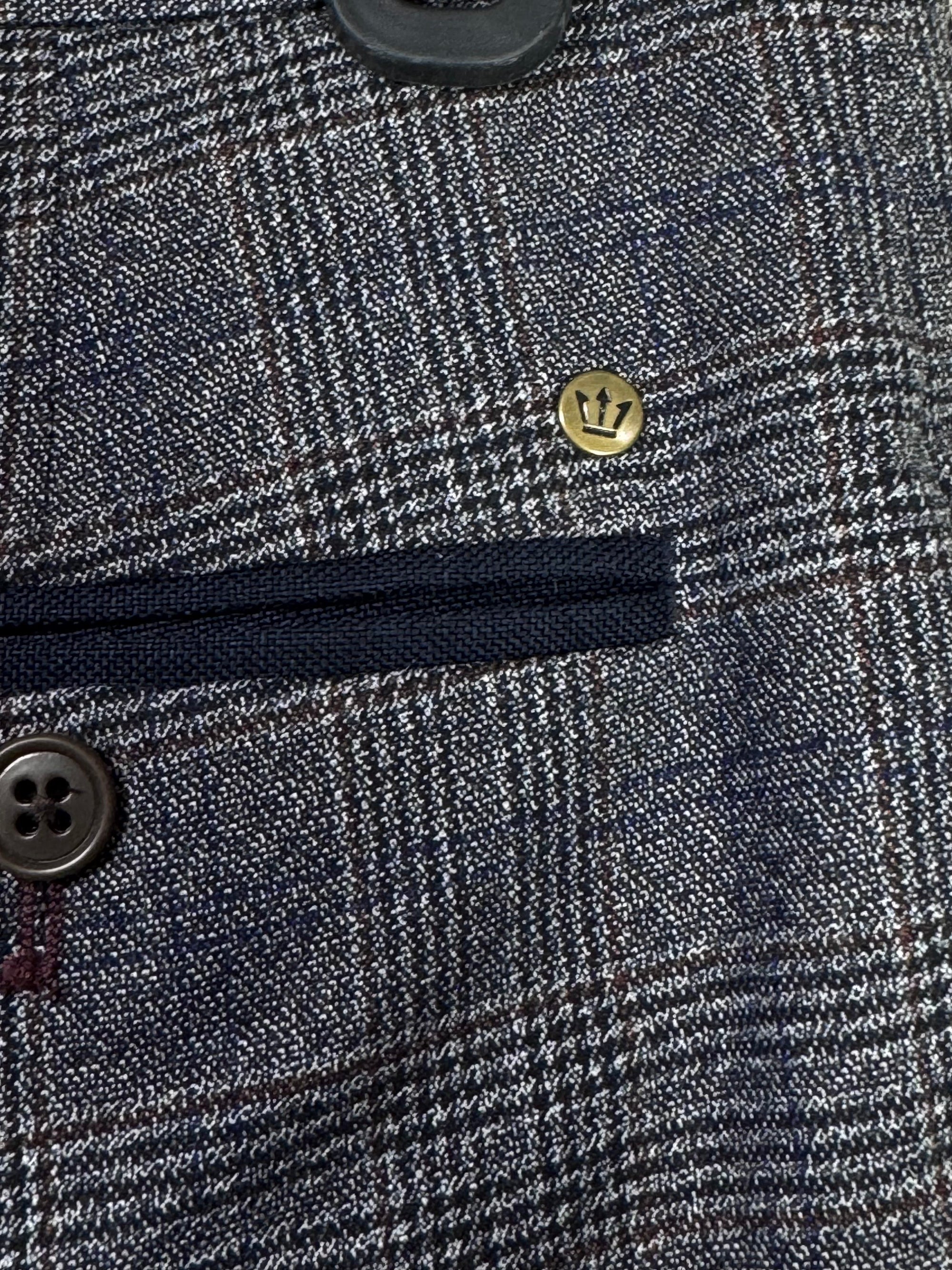 Next® Waist: 32" | Glen Check | Poly - viscose | Fit: Slim Tapered | Pant | 937 - Genuine Maal