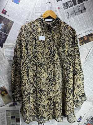 Primark® Medium | Bust: 24.5" | Abstract | Blouse Shirt | B1 - 5938 - Genuine Maal