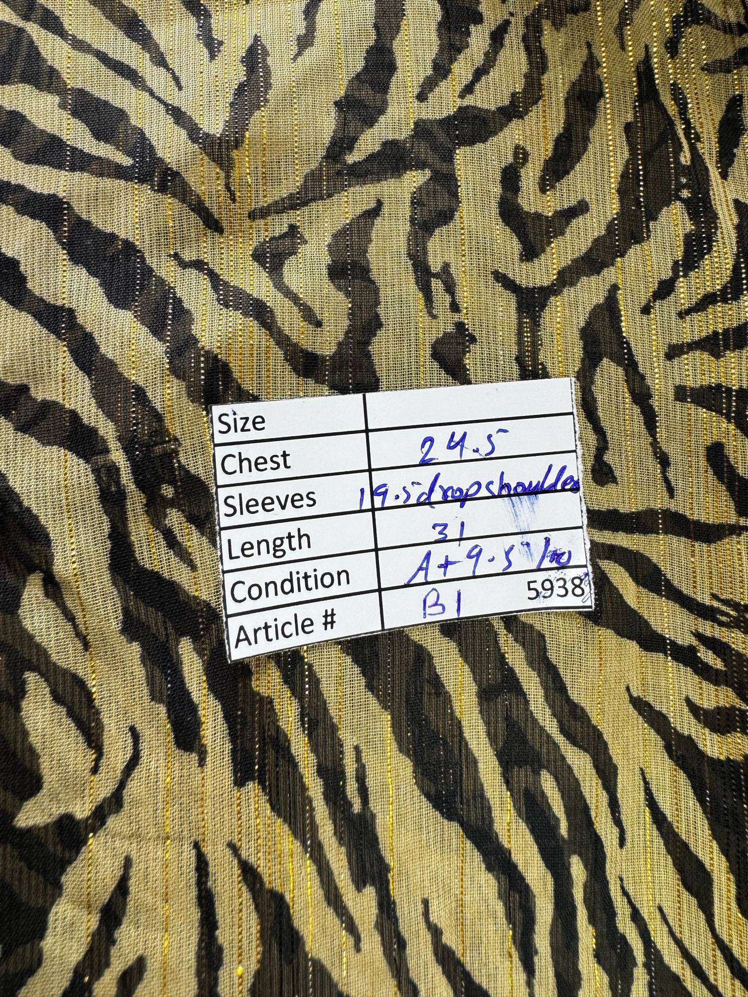Primark® Medium | Bust: 24.5" | Abstract | Blouse Shirt | B1 - 5938