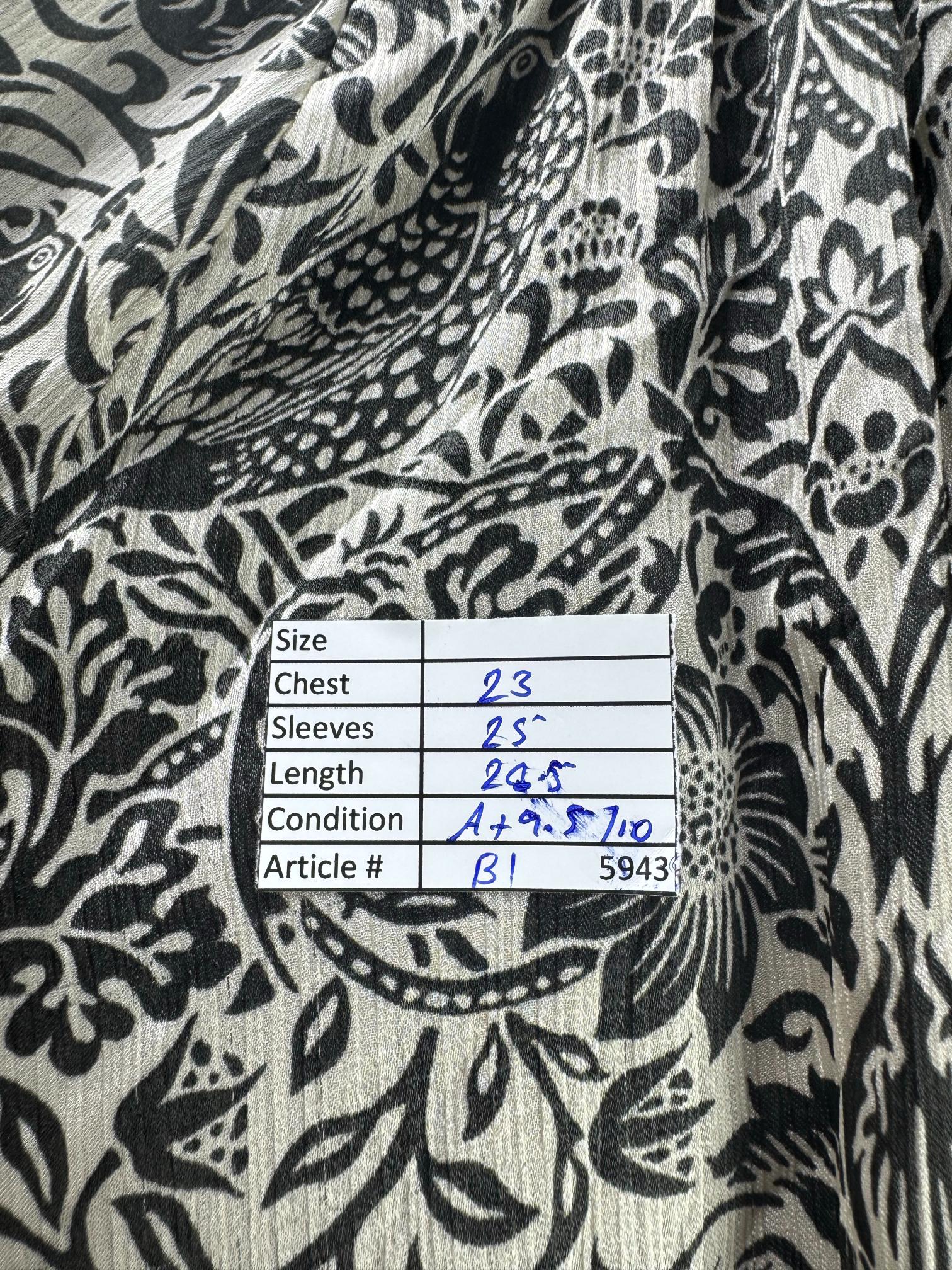Next x Morris & Co® XL | Bust: 23" | Disty Floral | Blouse Shirt | B1 - 5943 - Genuine Maal