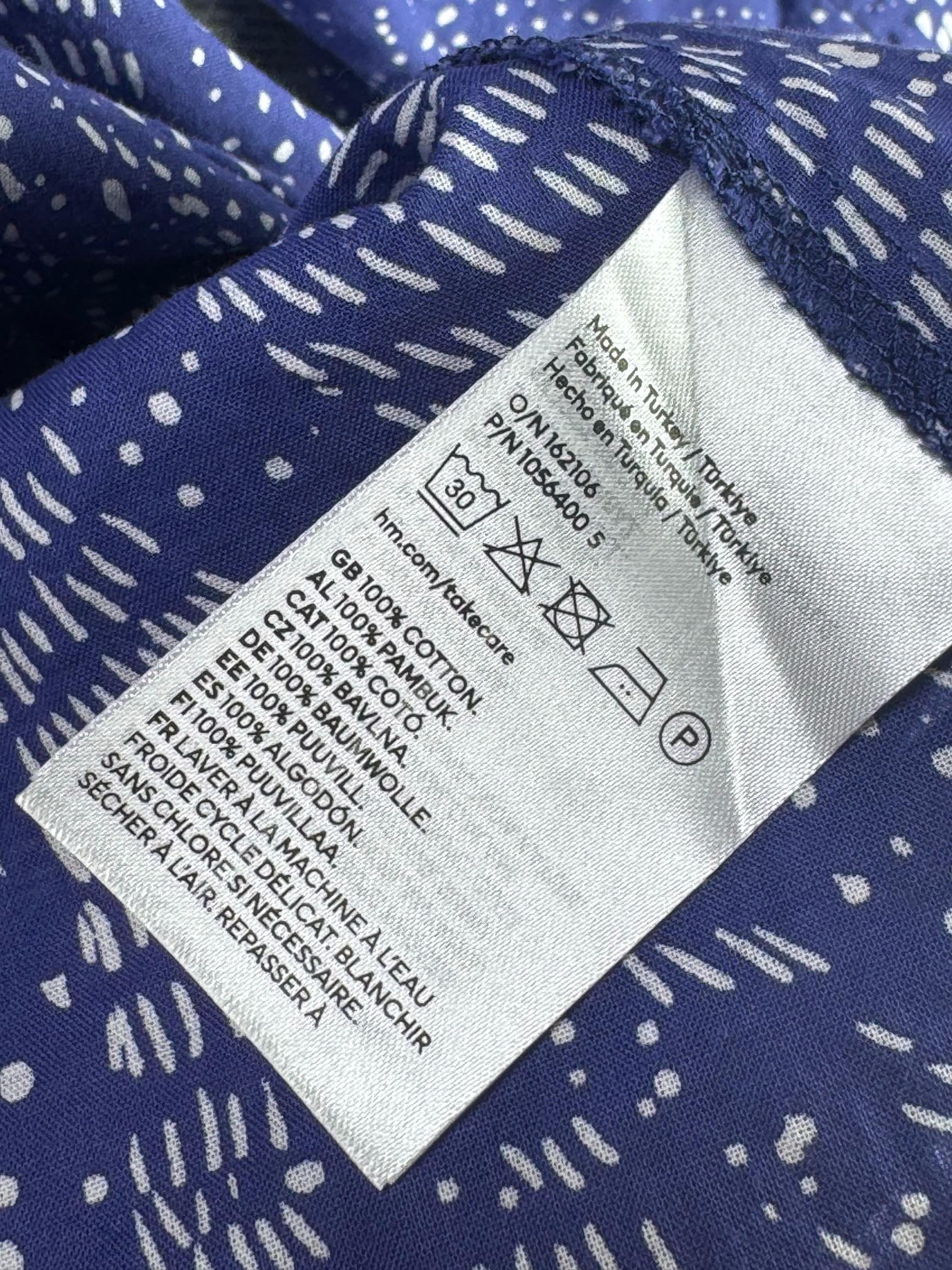 H&M® Small | Bust: Oversize | Blue | Blouse Shirt | B1 - 5914 - Genuine Maal
