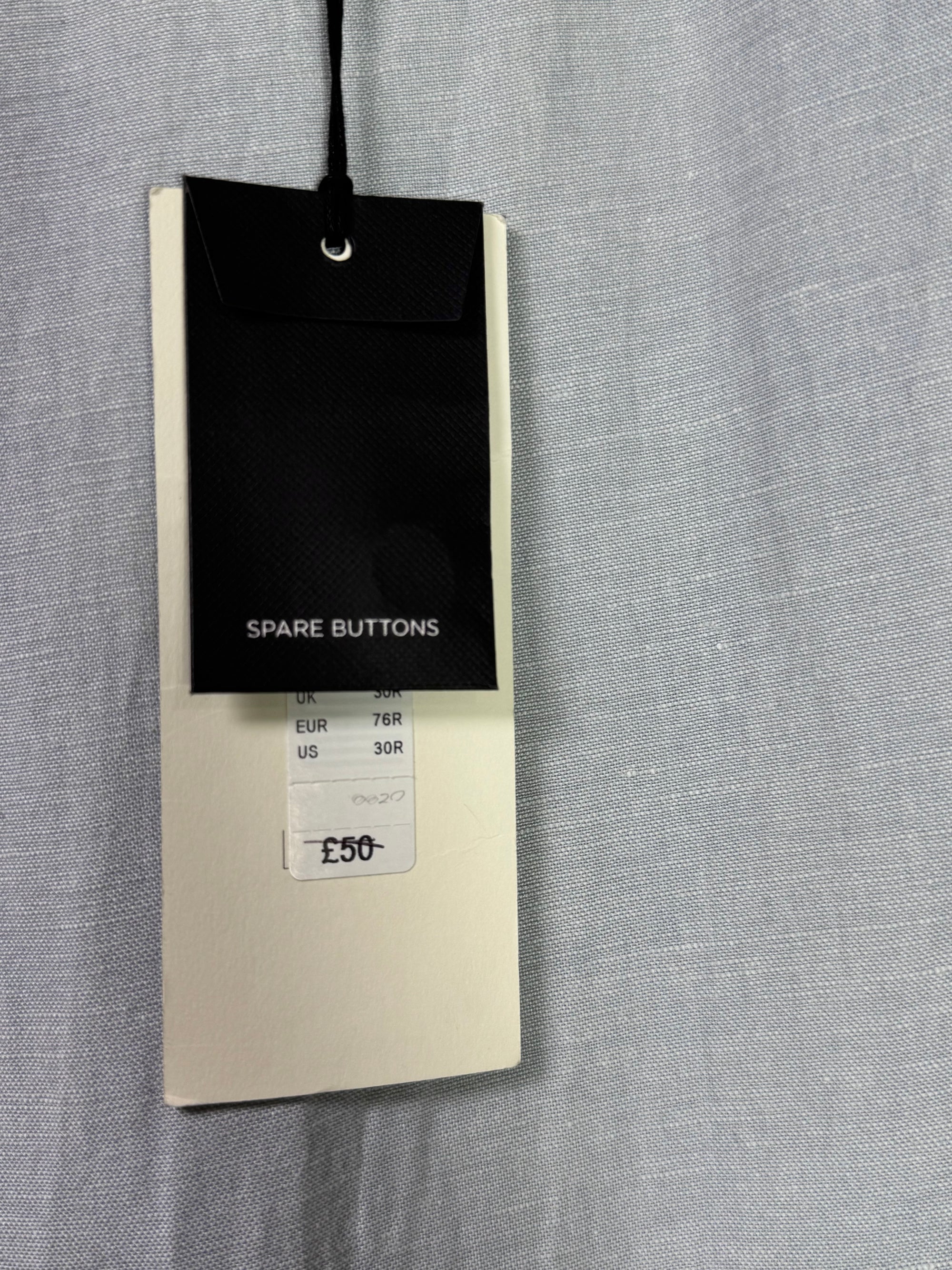 River Island® Waist: 30" | Grey | Pant | Fit: Slim | Linen Blend | 963 - Genuine Maal