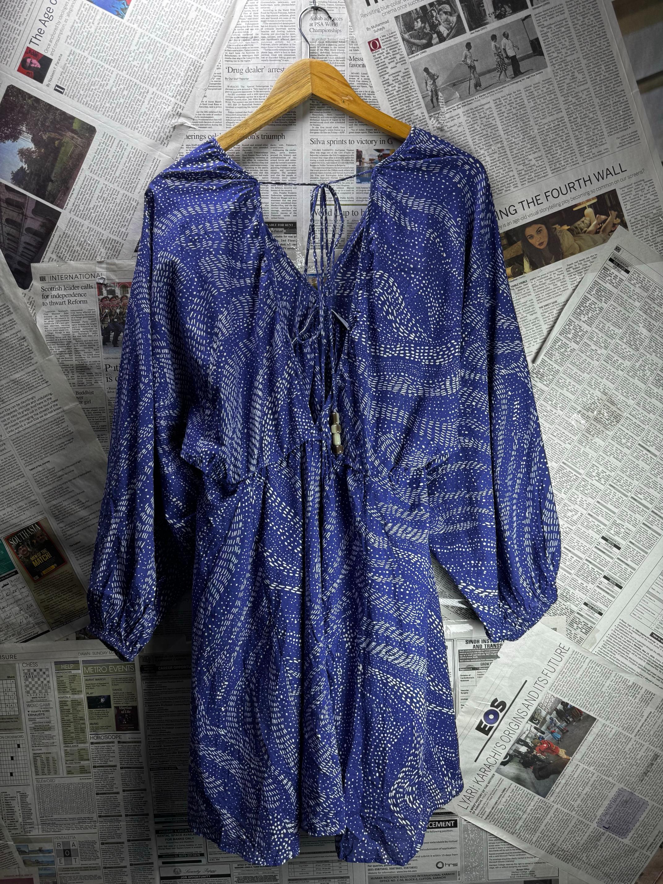H&M® Small | Bust: Oversize | Blue | Blouse Shirt | B1 - 5914 - Genuine Maal