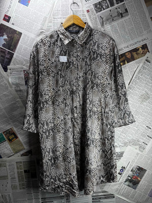 George® XXL | Bust: 23" | Snake Skin Print | Blouse Shirt | B1 - 5915 - Genuine Maal