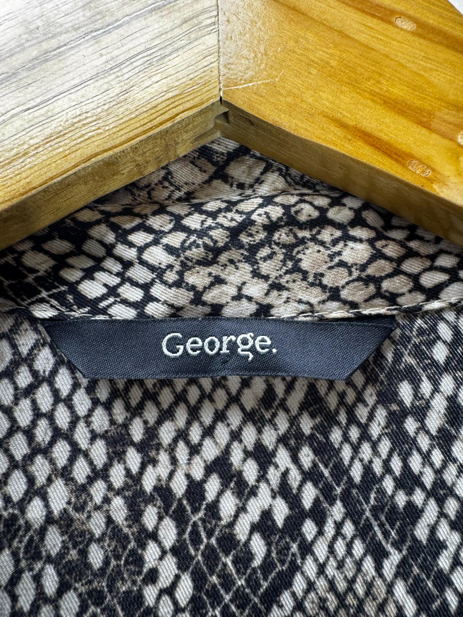 George® XXL | Bust: 23" | Snake Skin Print | Blouse Shirt | B1 - 5915 - Genuine Maal