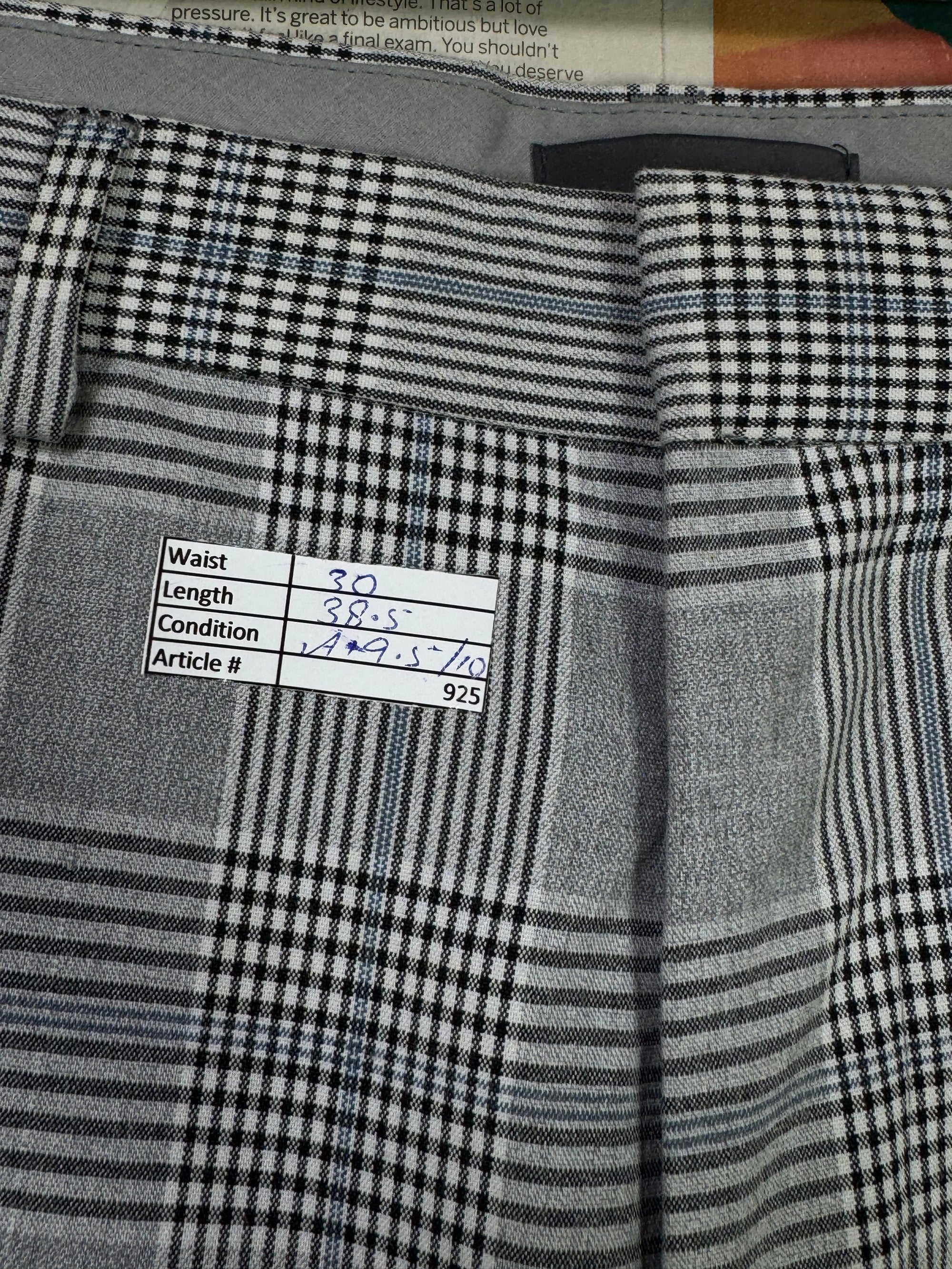 H&M® Waist: 30" | Glen Check | Pant | Fit: Slim | 925 - Genuine Maal