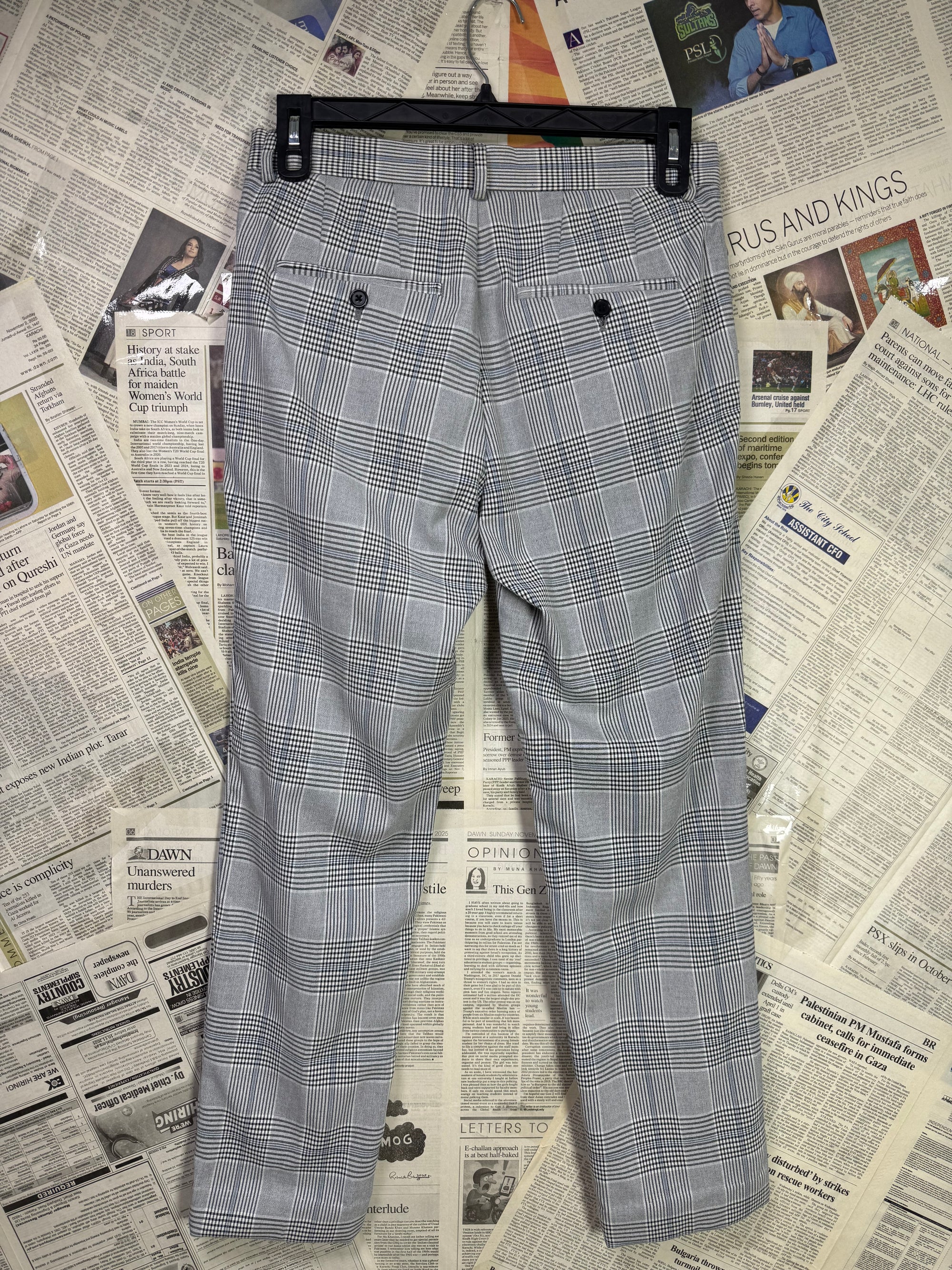 H&M® Waist: 30" | Glen Check | Pant | Fit: Slim | 925 - Genuine Maal