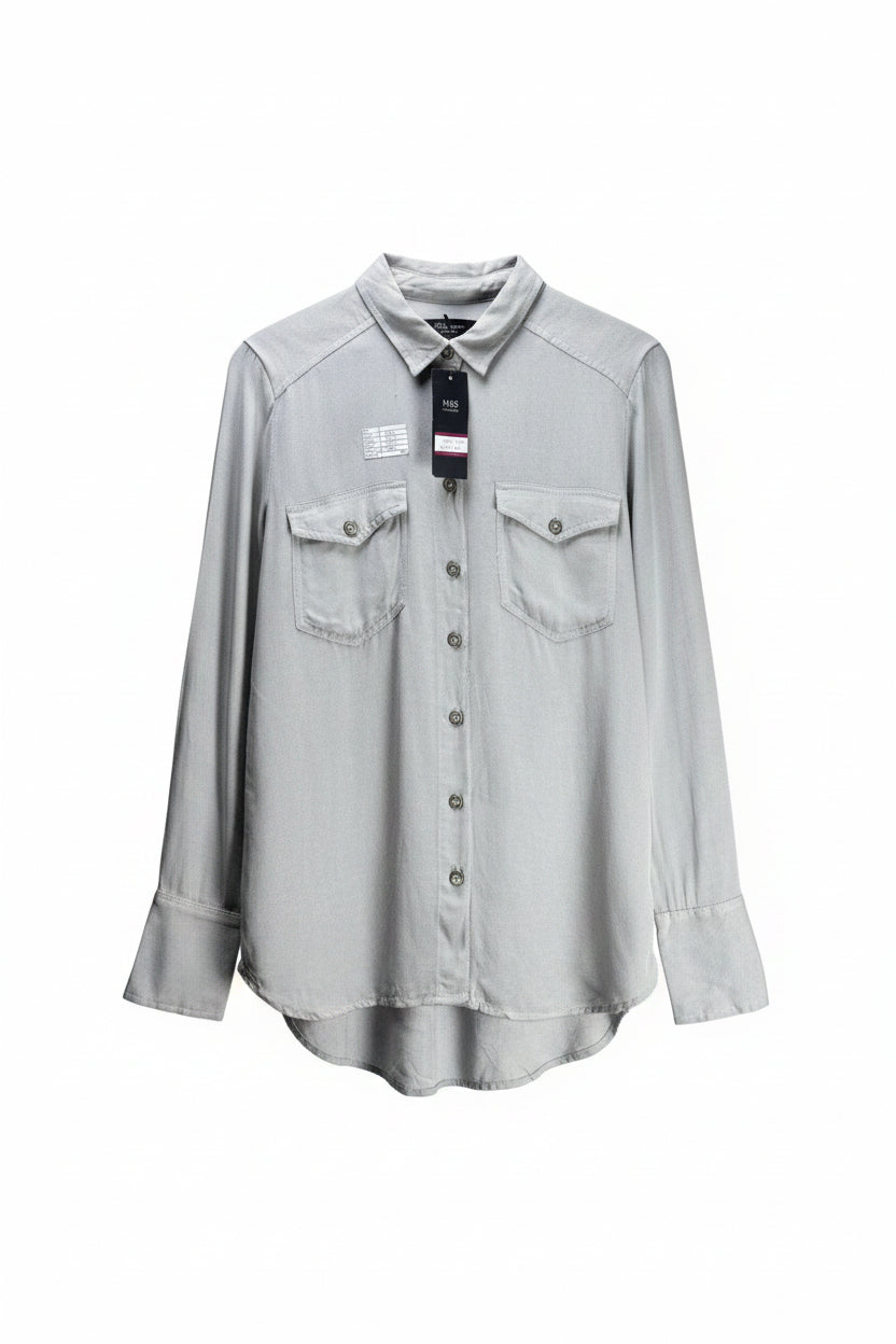 M&S® Medium | Bust: 19.5" | Grey | Shirt | B1 - 5945 - Genuine Maal